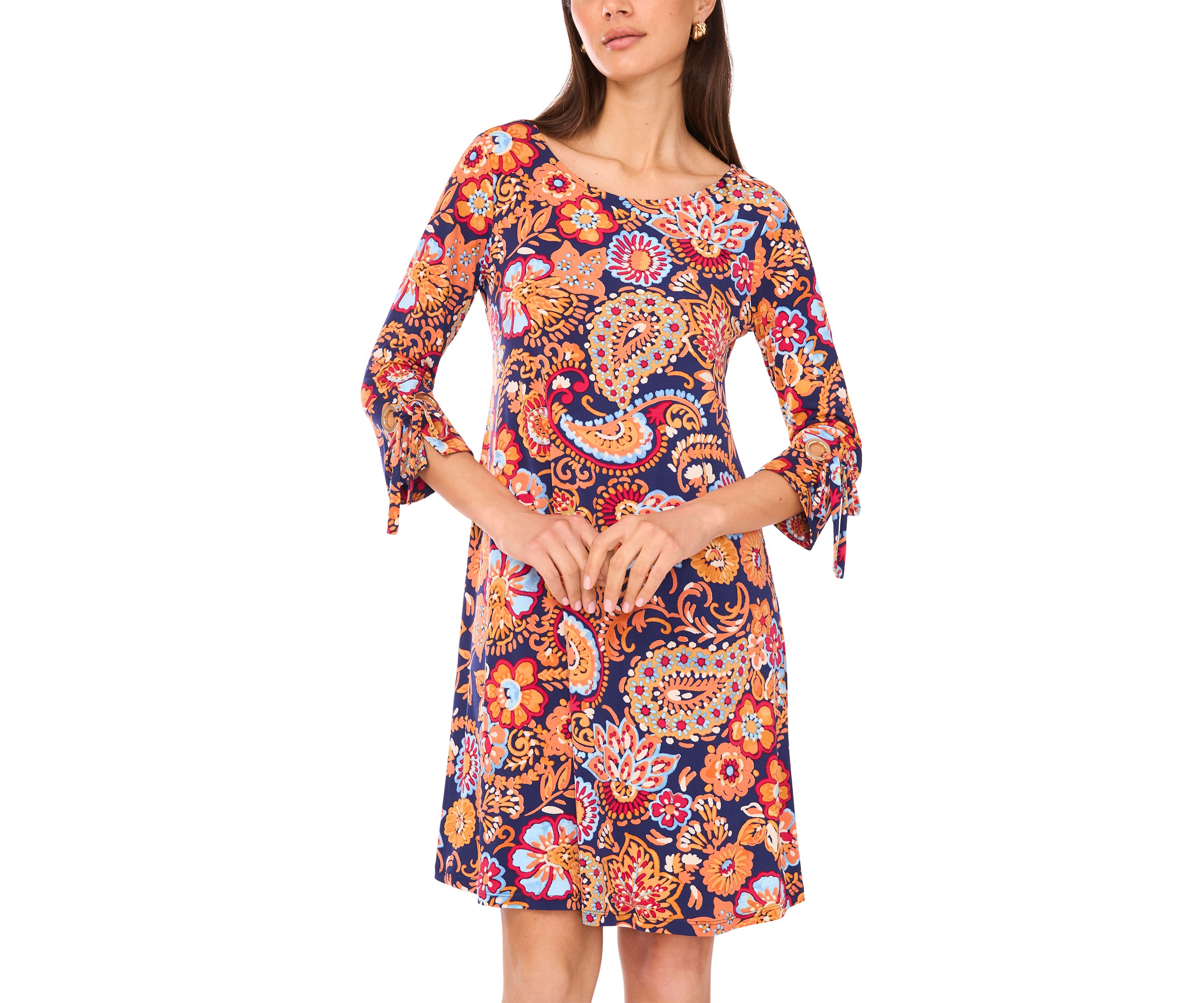Womens Abstract Printed Dress