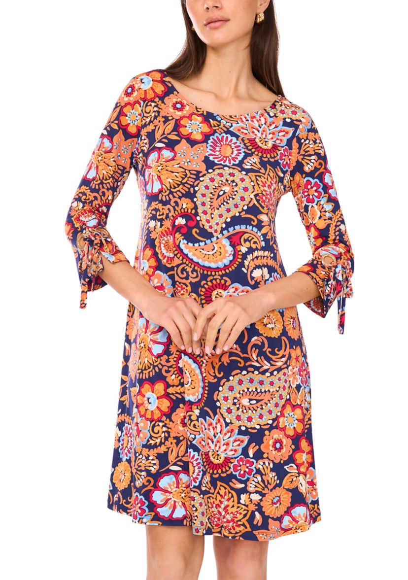 Womens Abstract Printed Dress