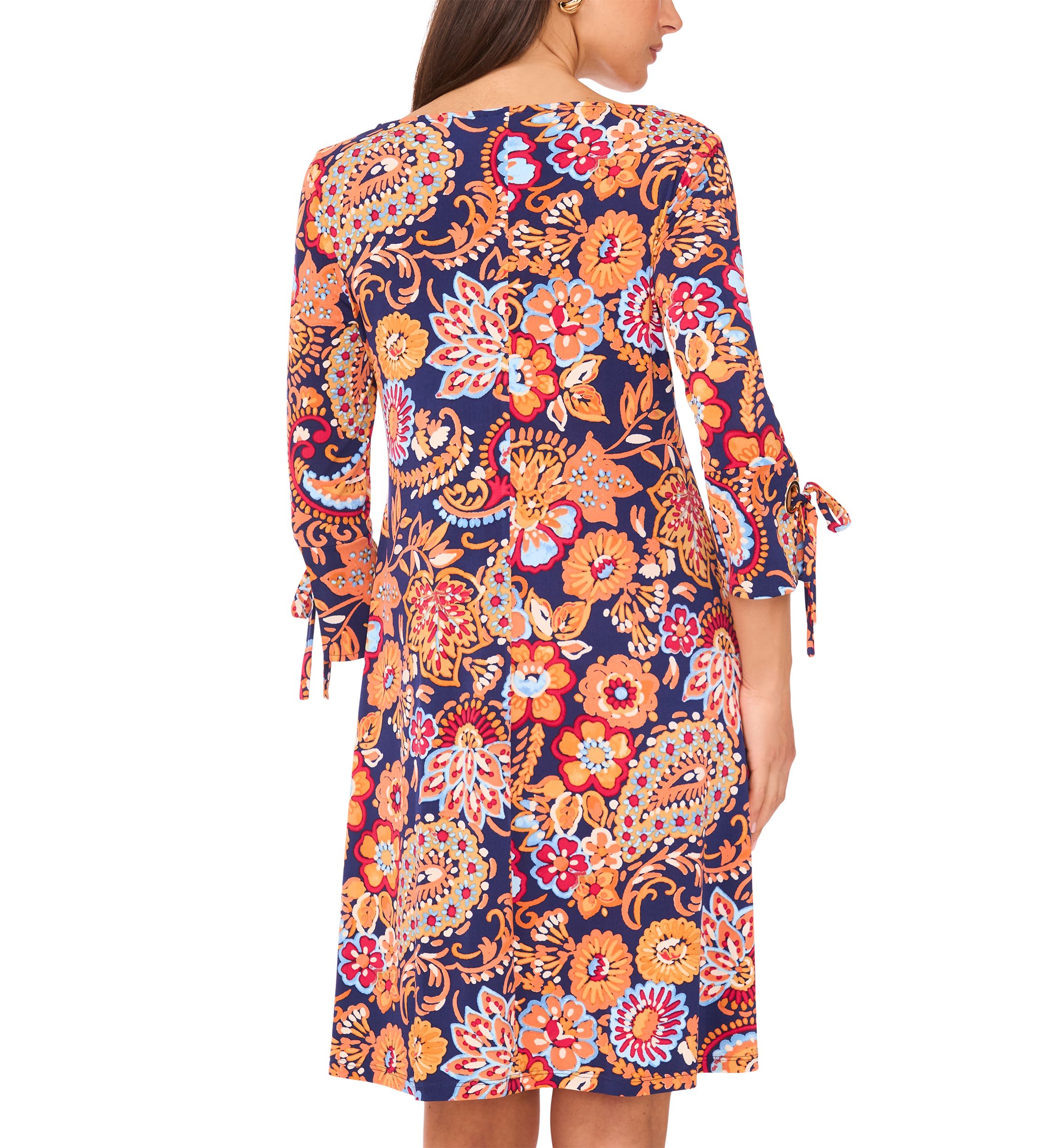 Womens Abstract Printed Dress