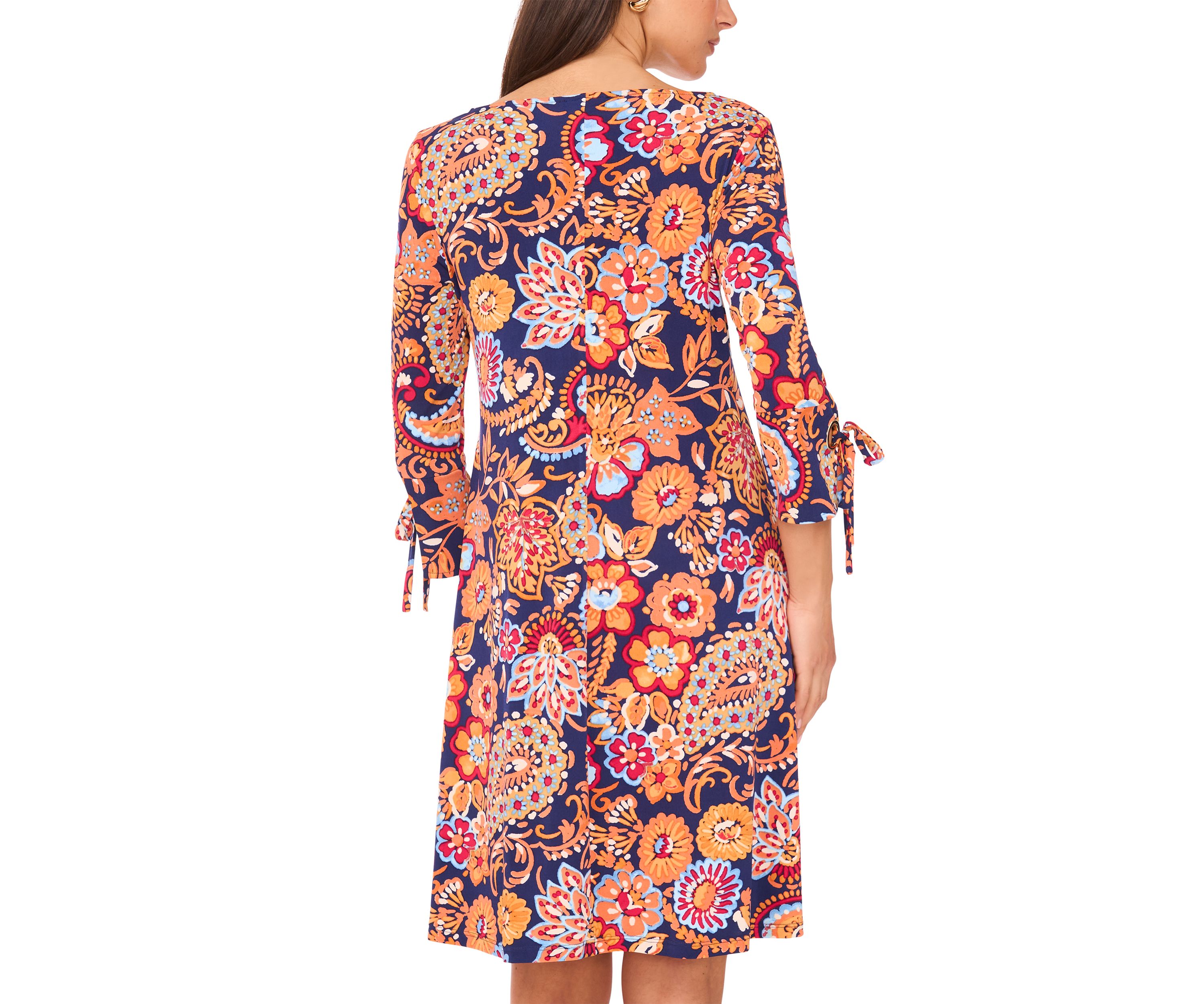 Womens Abstract Printed Dress