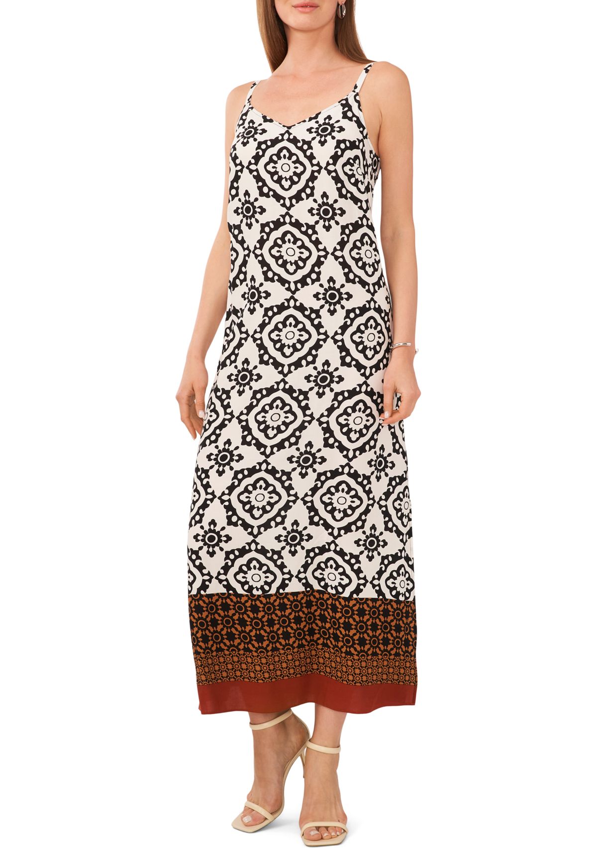 Womens Printed Maxi Dress