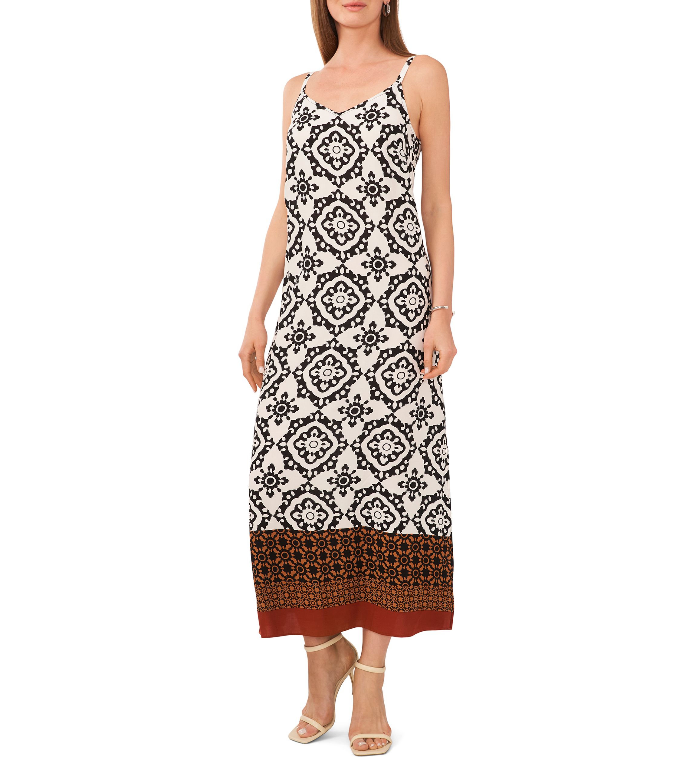 Womens Printed Maxi Dress