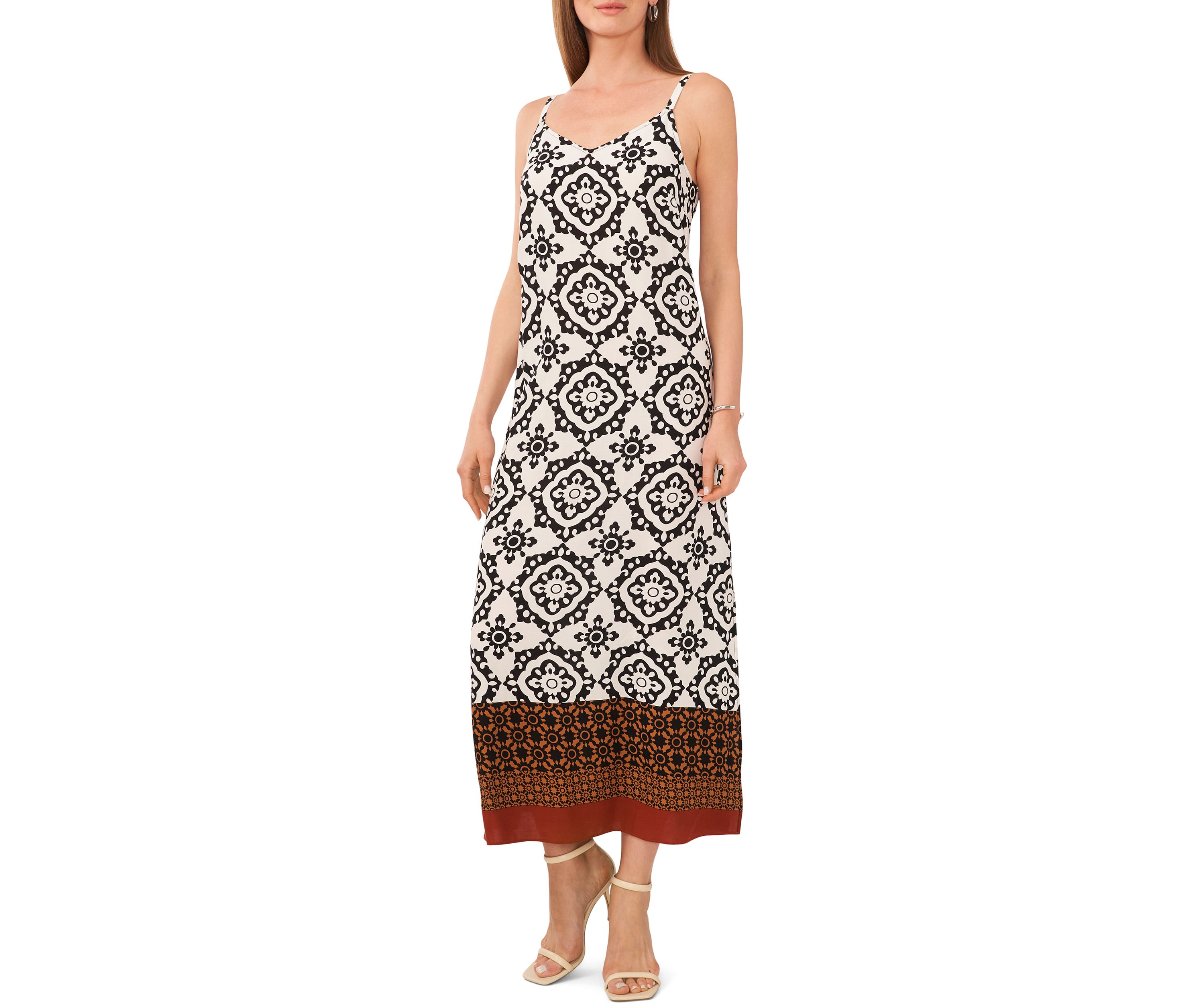Womens Printed Maxi Dress