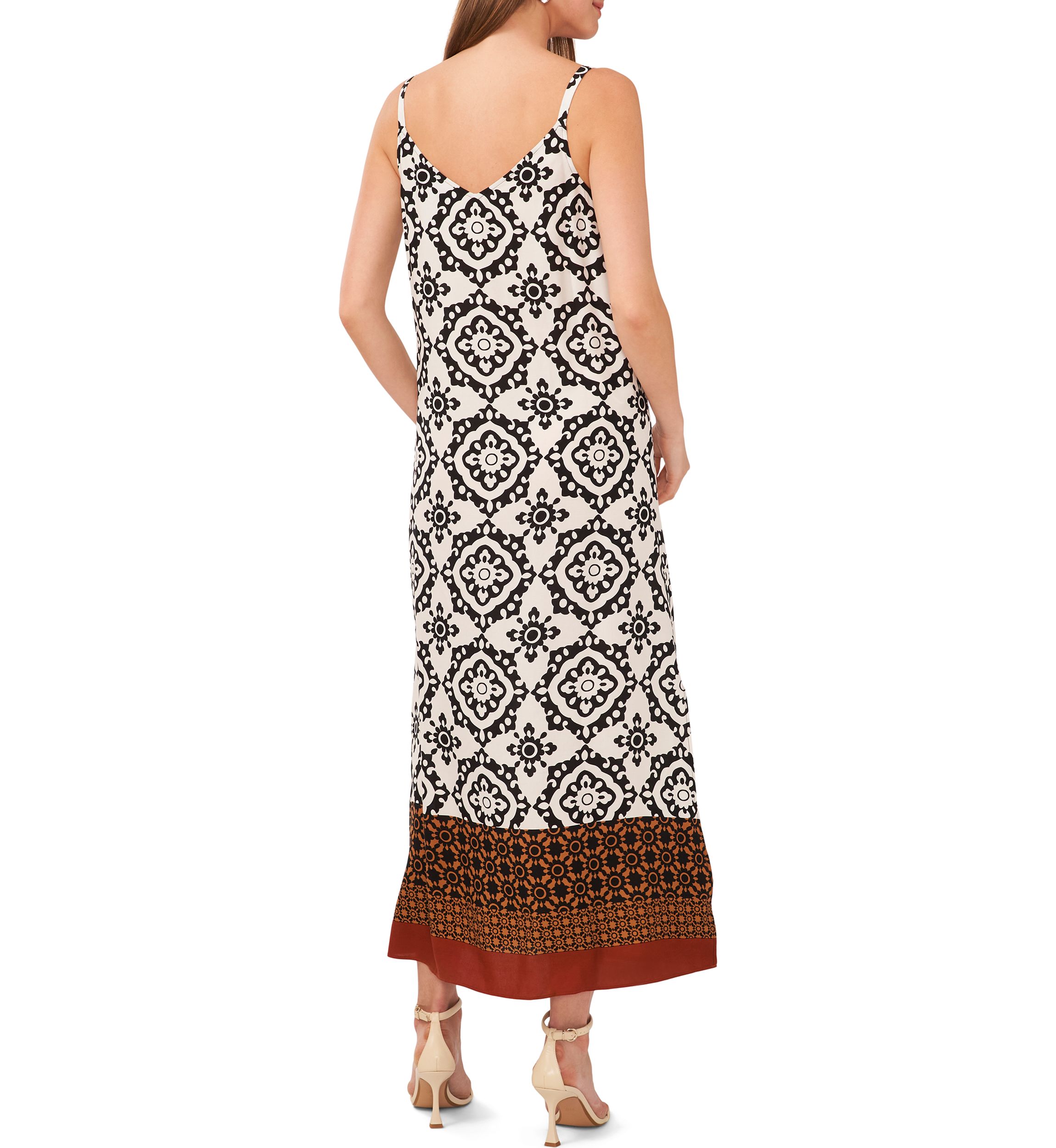 Womens Printed Maxi Dress