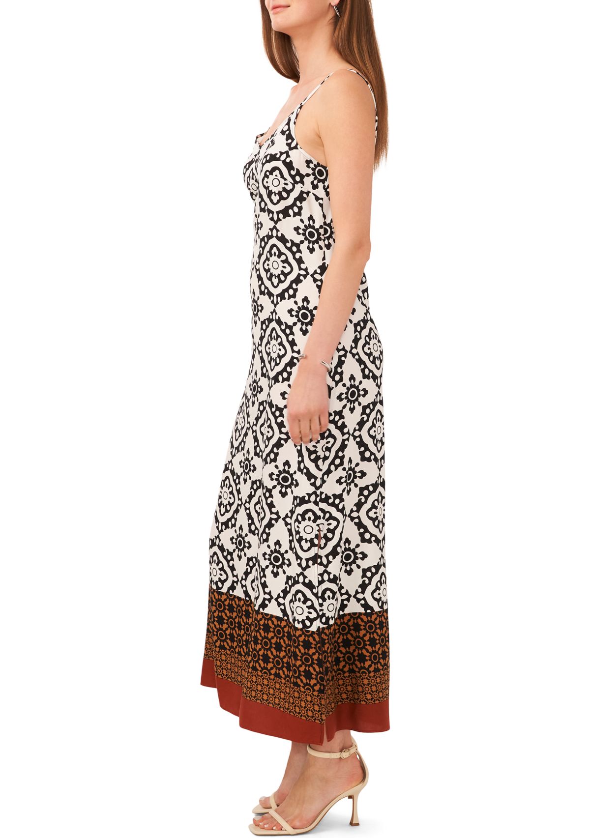 Womens Printed Maxi Dress