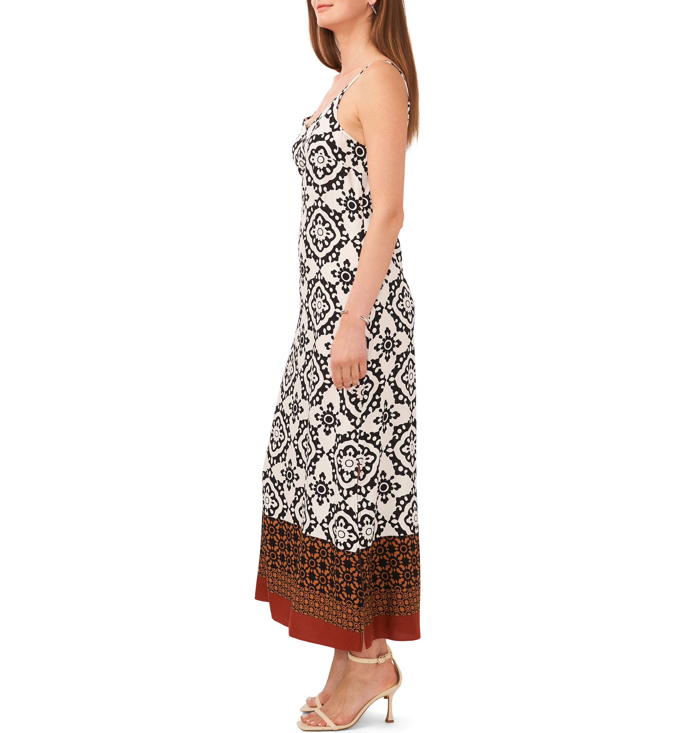 Womens Printed Maxi Dress