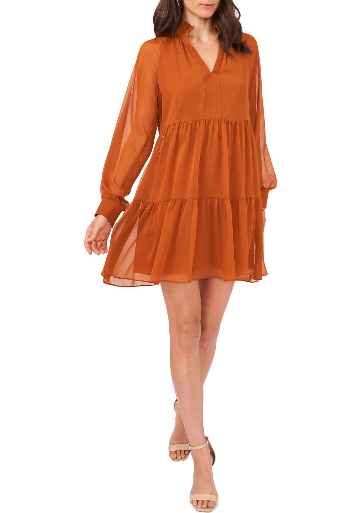 Womens Chiffon Babydoll Dress