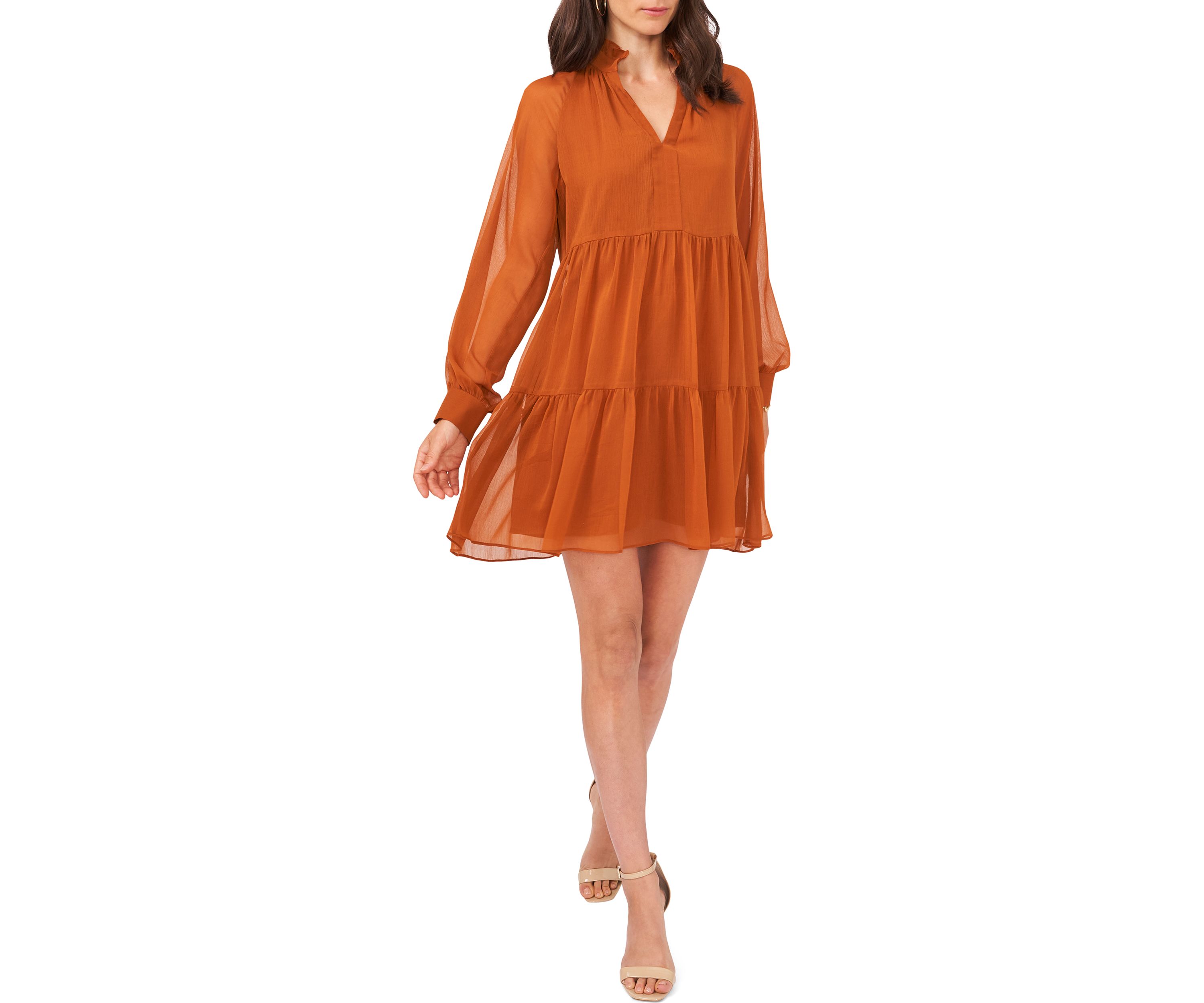 Womens Chiffon Babydoll Dress