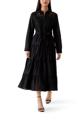 brown dresses for women long sleeve Brown Maxi Dress With Slit And Long Sleeves
