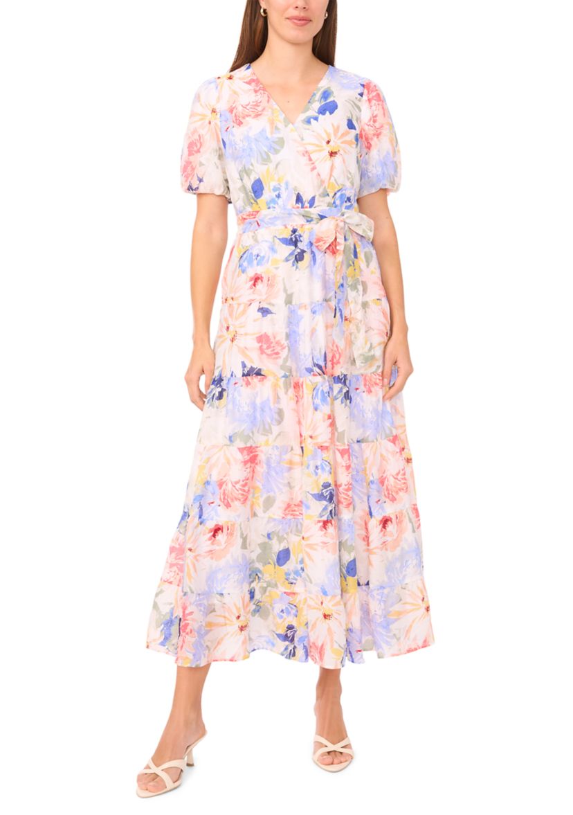 MSK Women's Tiered Floral Maxi Dress | Belk