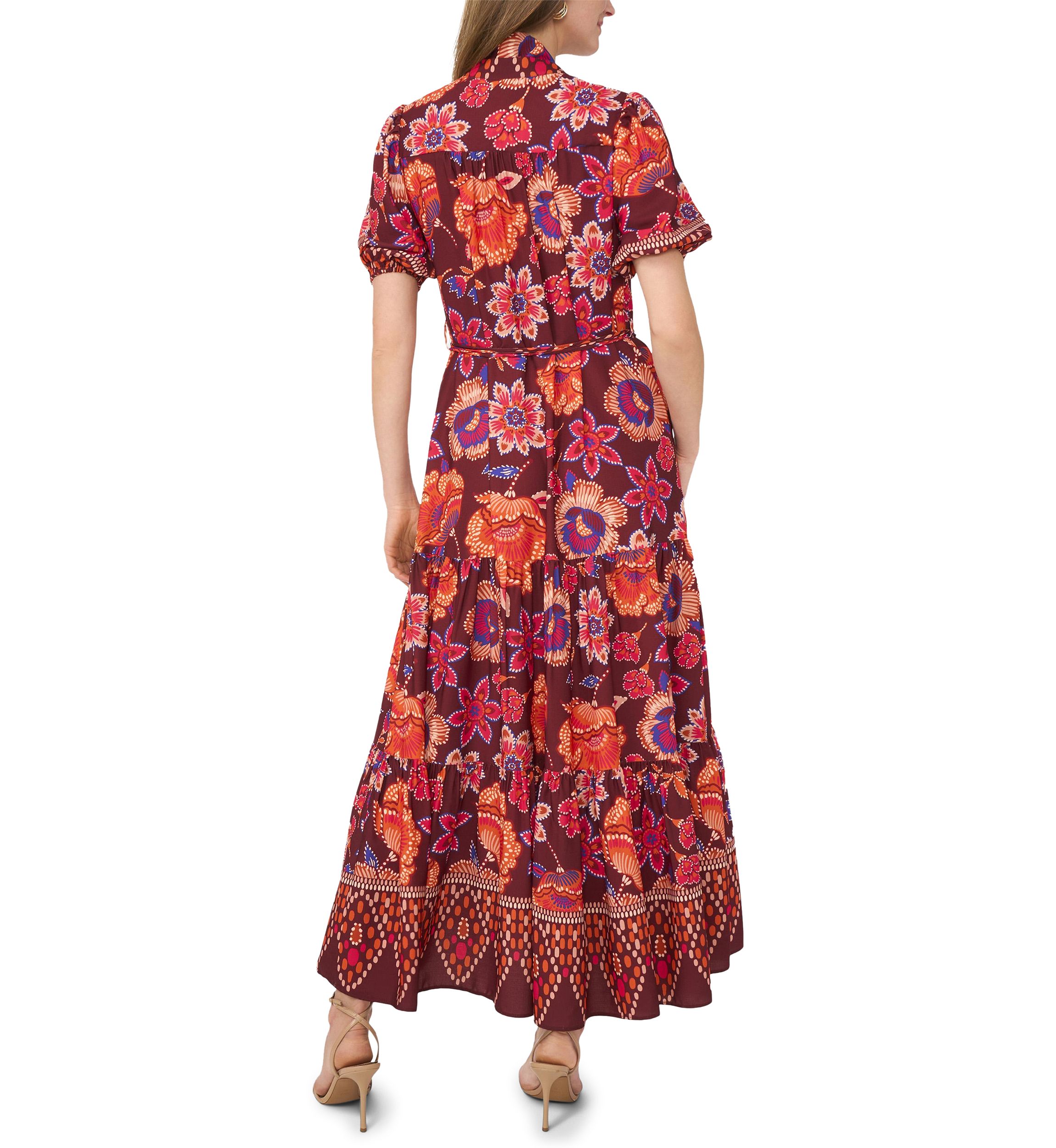 plisse ruffle trim maxi dress Cotton & linen semi-sheer ruffle trim long dress - Apricot