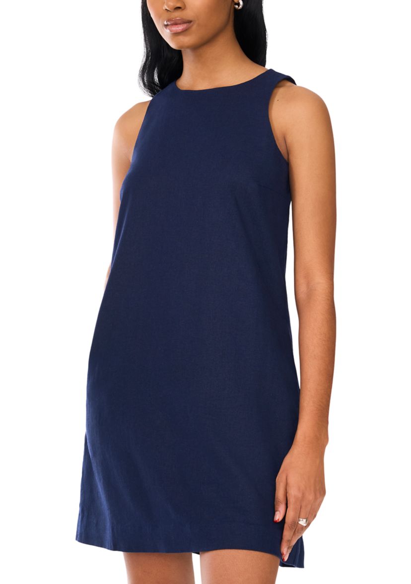 msk linen dress MSK Floral Cold Shoulder Tie-Sleeve Dress | Size M