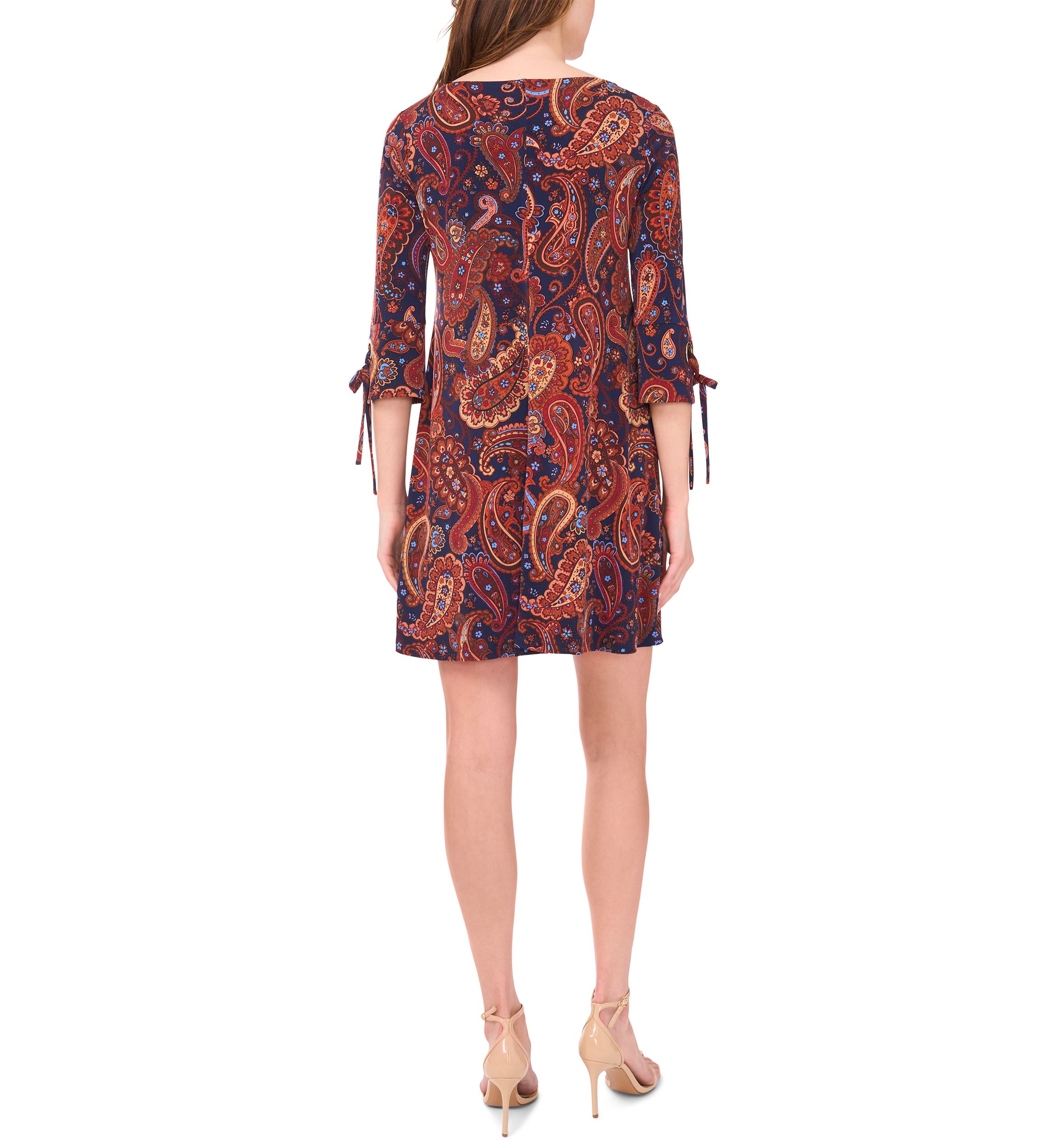 Womens Floral Printed A-Line Dress