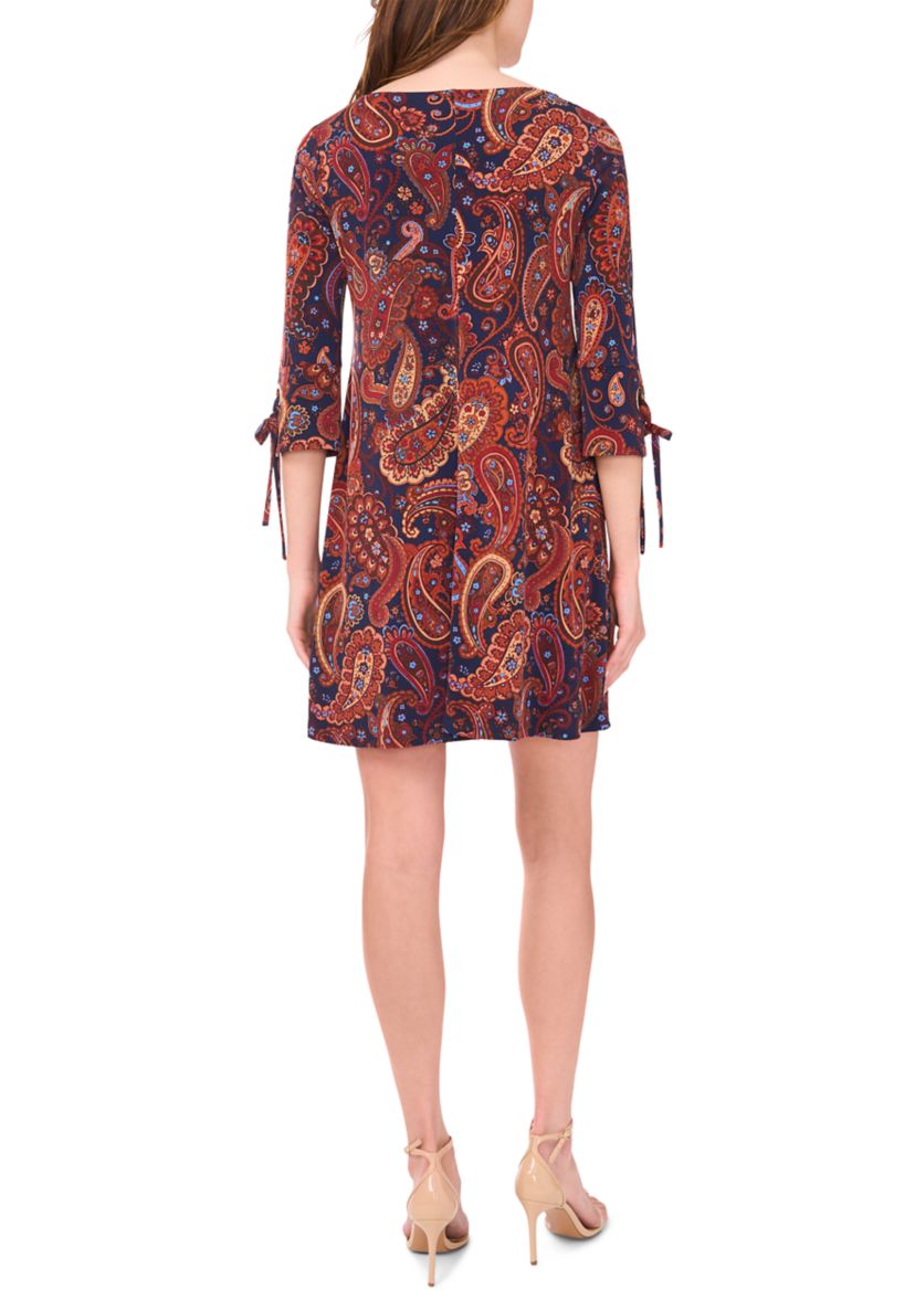 Womens Floral Printed A-Line Dress