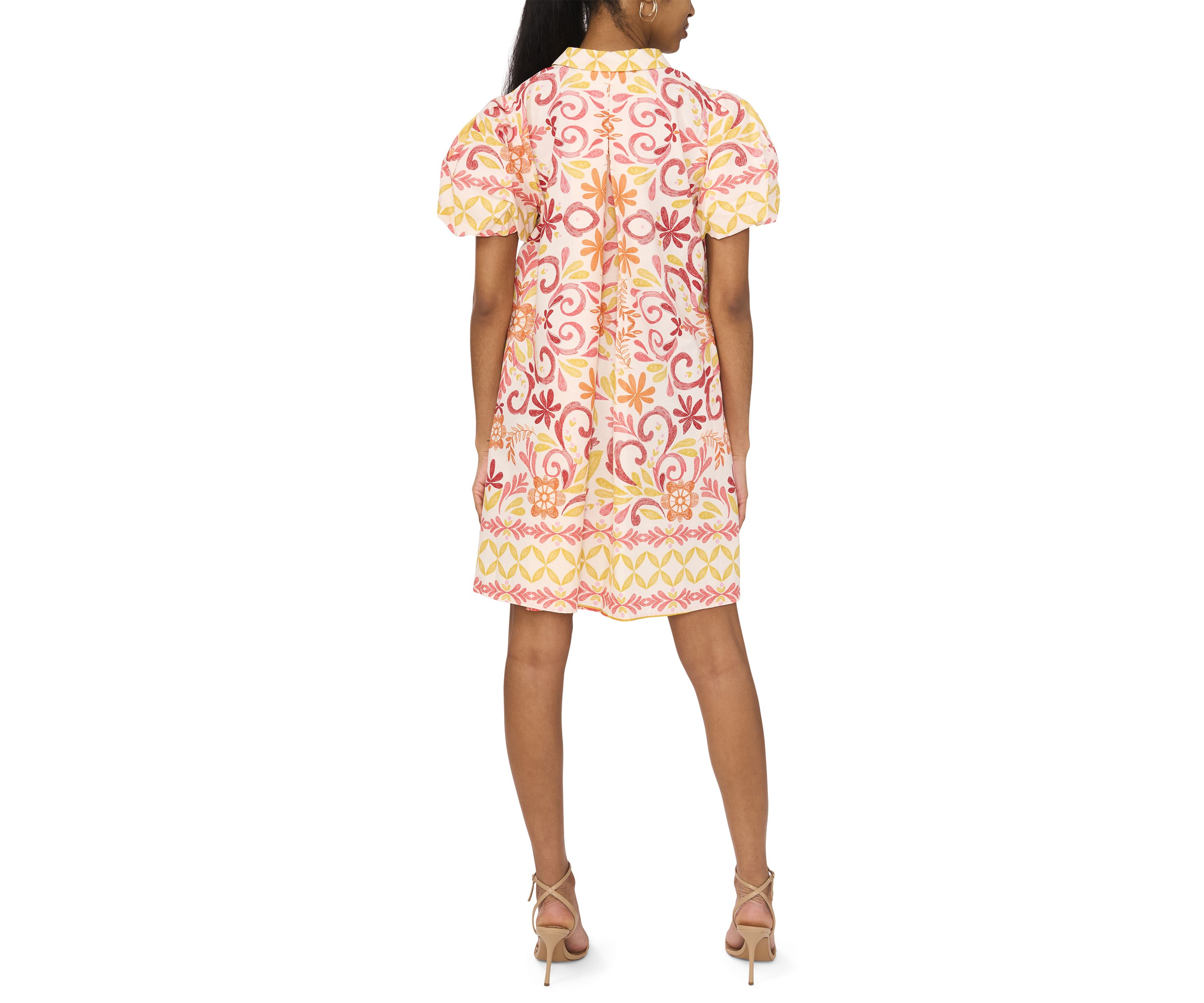 Womens Printed Mini A-Line Dress