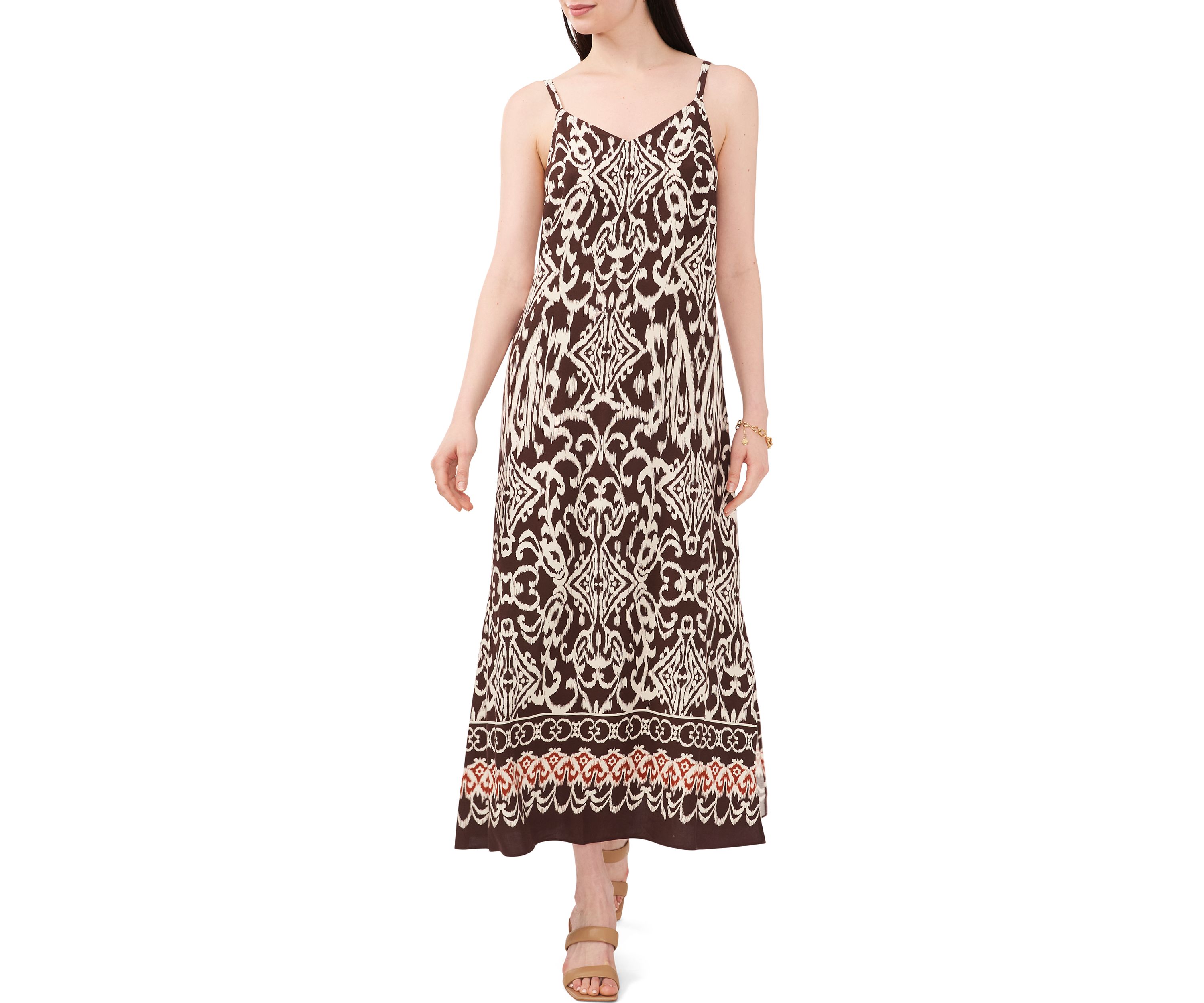 Womens Printed Maxi Dress