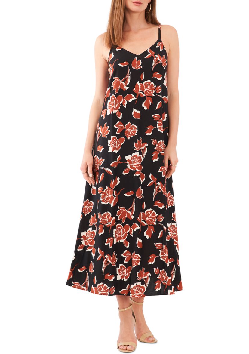 Womens Floral Printed Maxi Dress