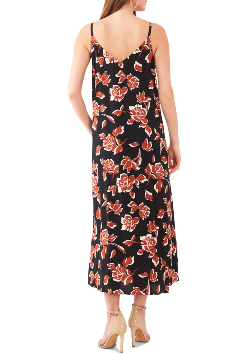 Womens Floral Printed Maxi Dress