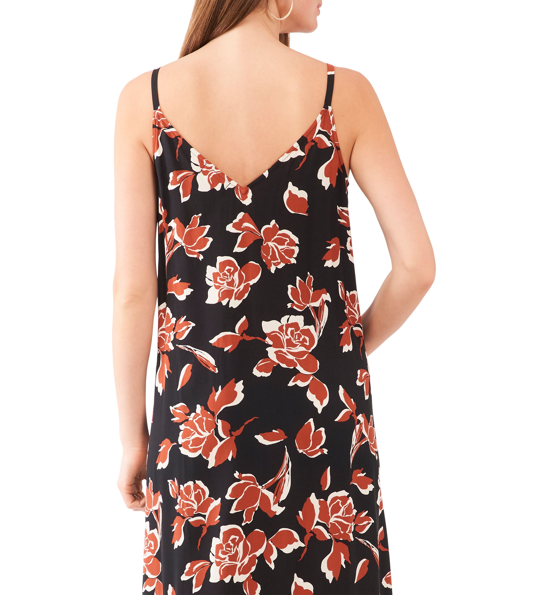 Womens Floral Printed Maxi Dress