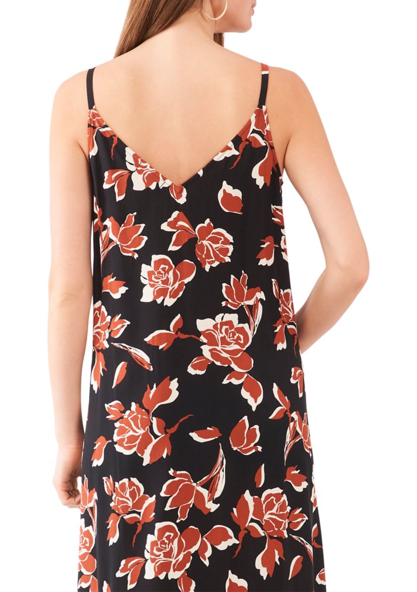 Womens Floral Printed Maxi Dress