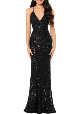 Blondie Nites Sequin Halter Gown