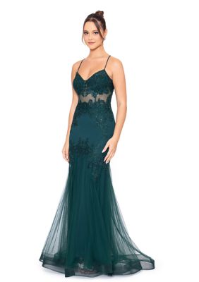 Women's Sweetheart Neck Embellished Lace Mermaid Gown