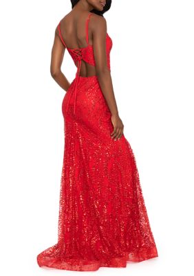 Belk red hot sale formal dresses