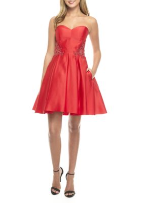 Blondie Nites Sweetheart Applique Dress | belk