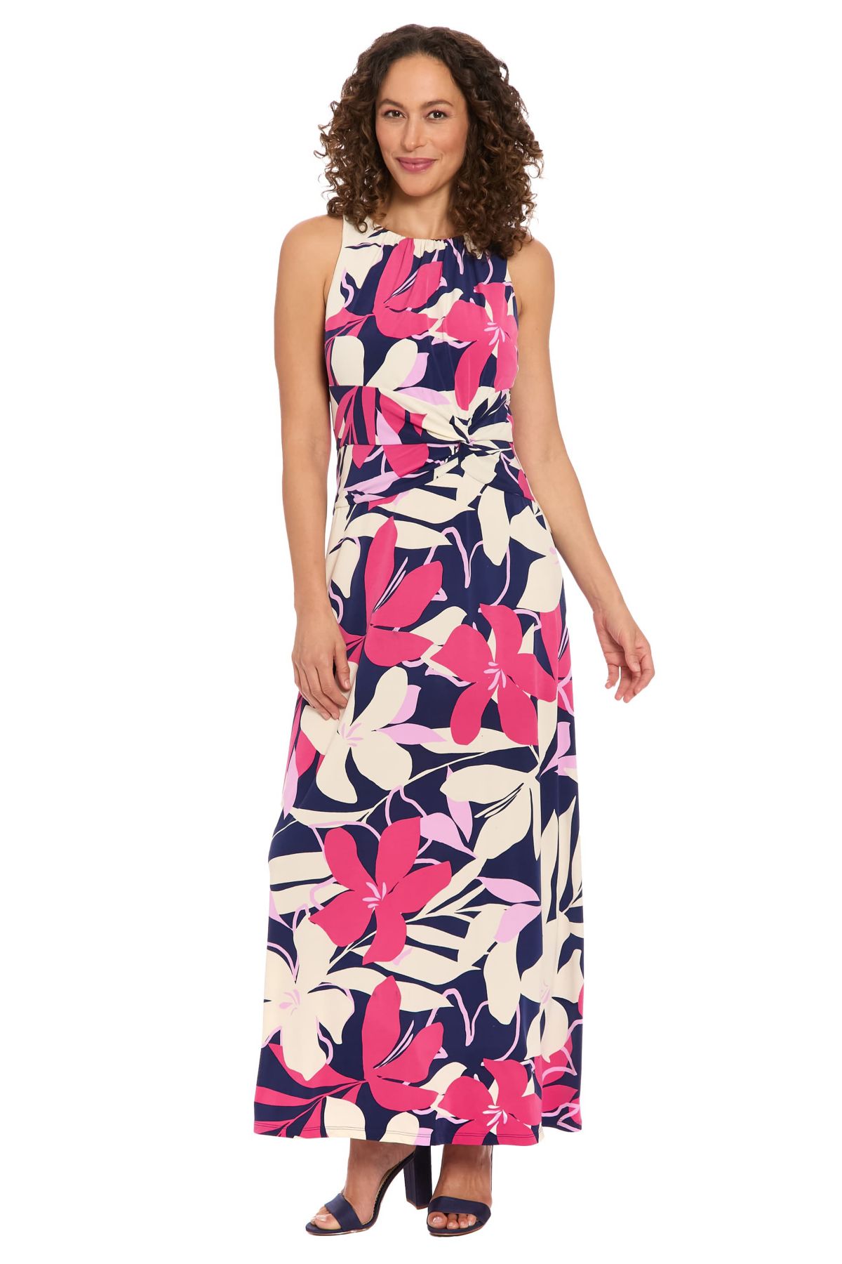 SIDE TWIST MAXI DRESS