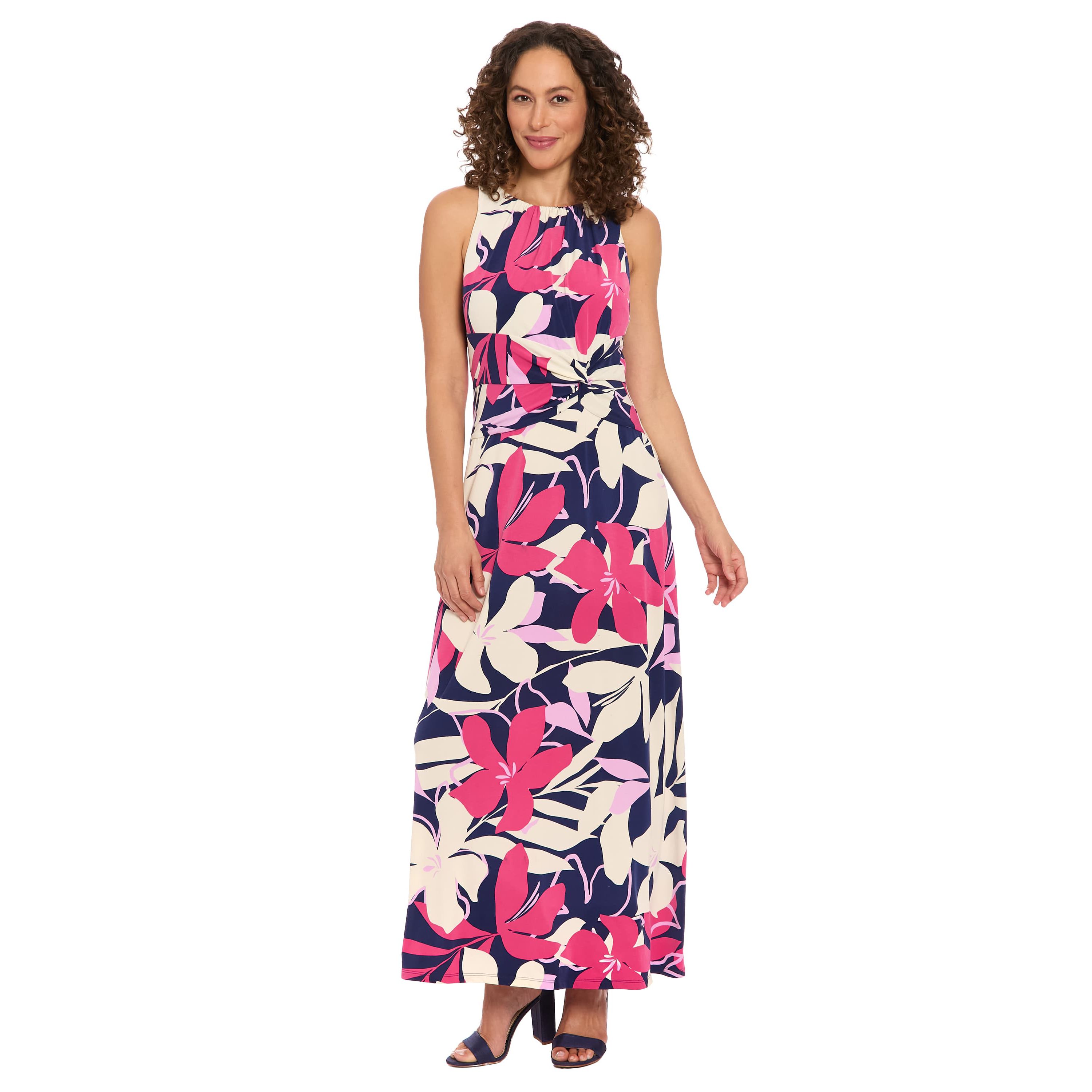 SIDE TWIST MAXI DRESS