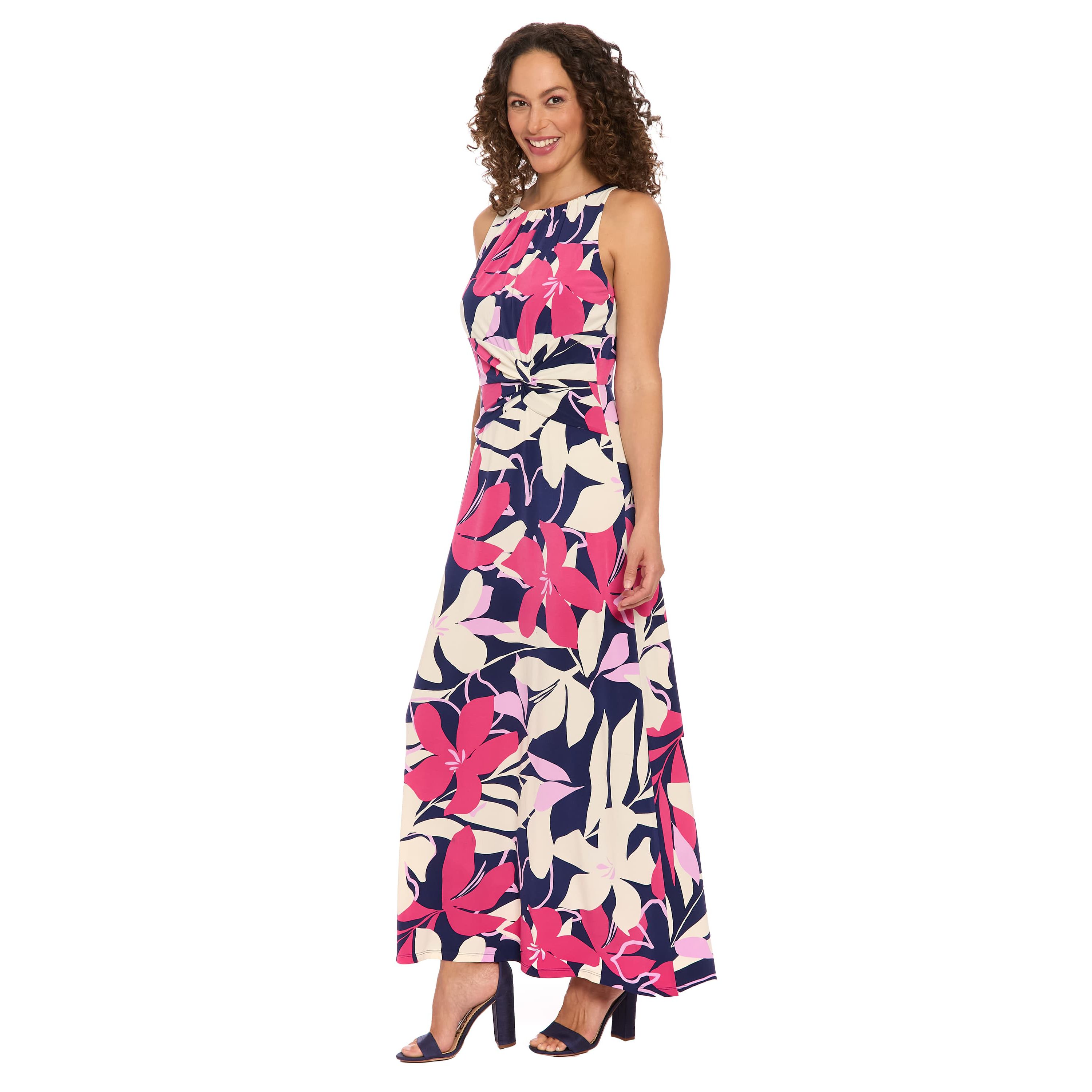 SIDE TWIST MAXI DRESS