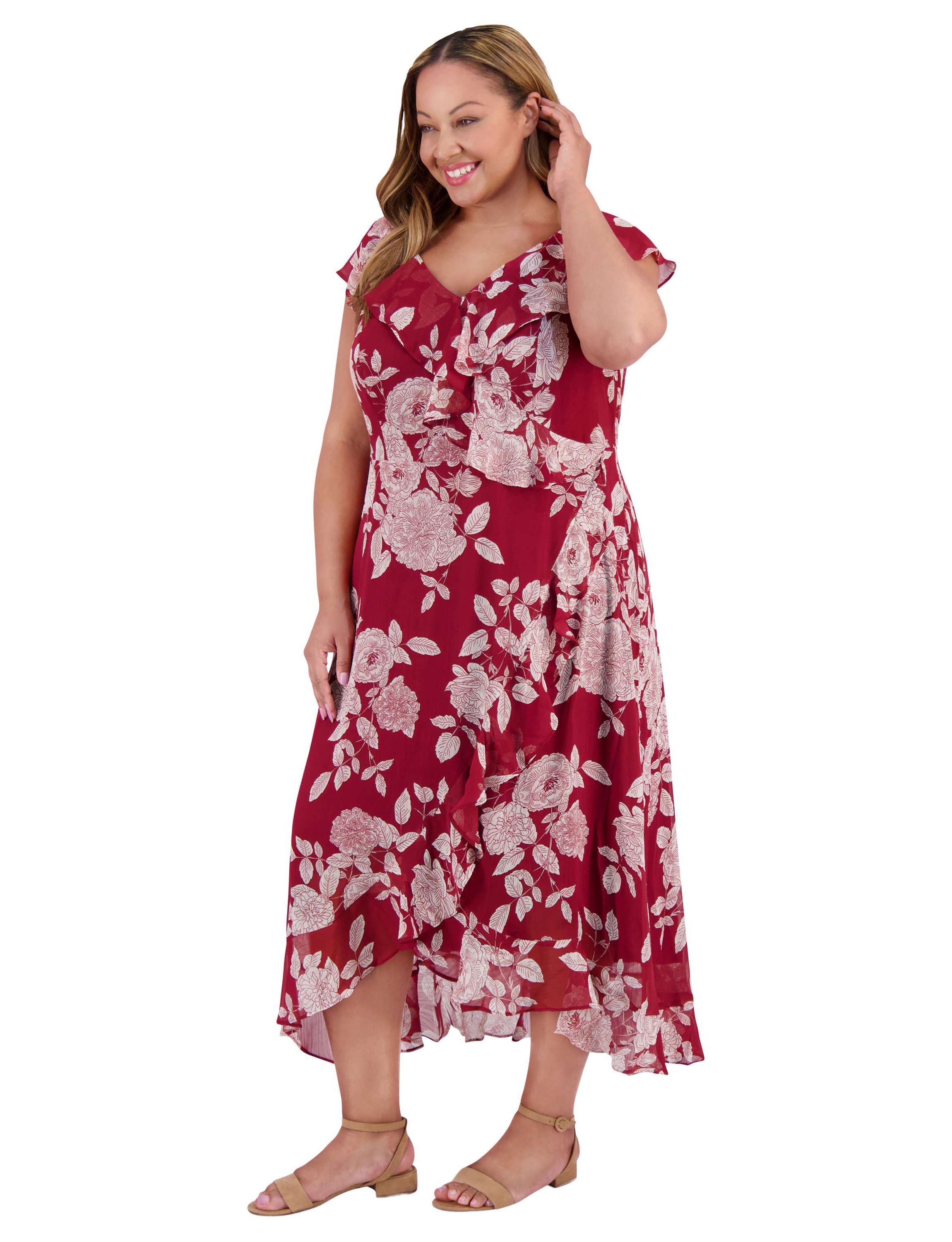 RUFFLE WRAP MAXI