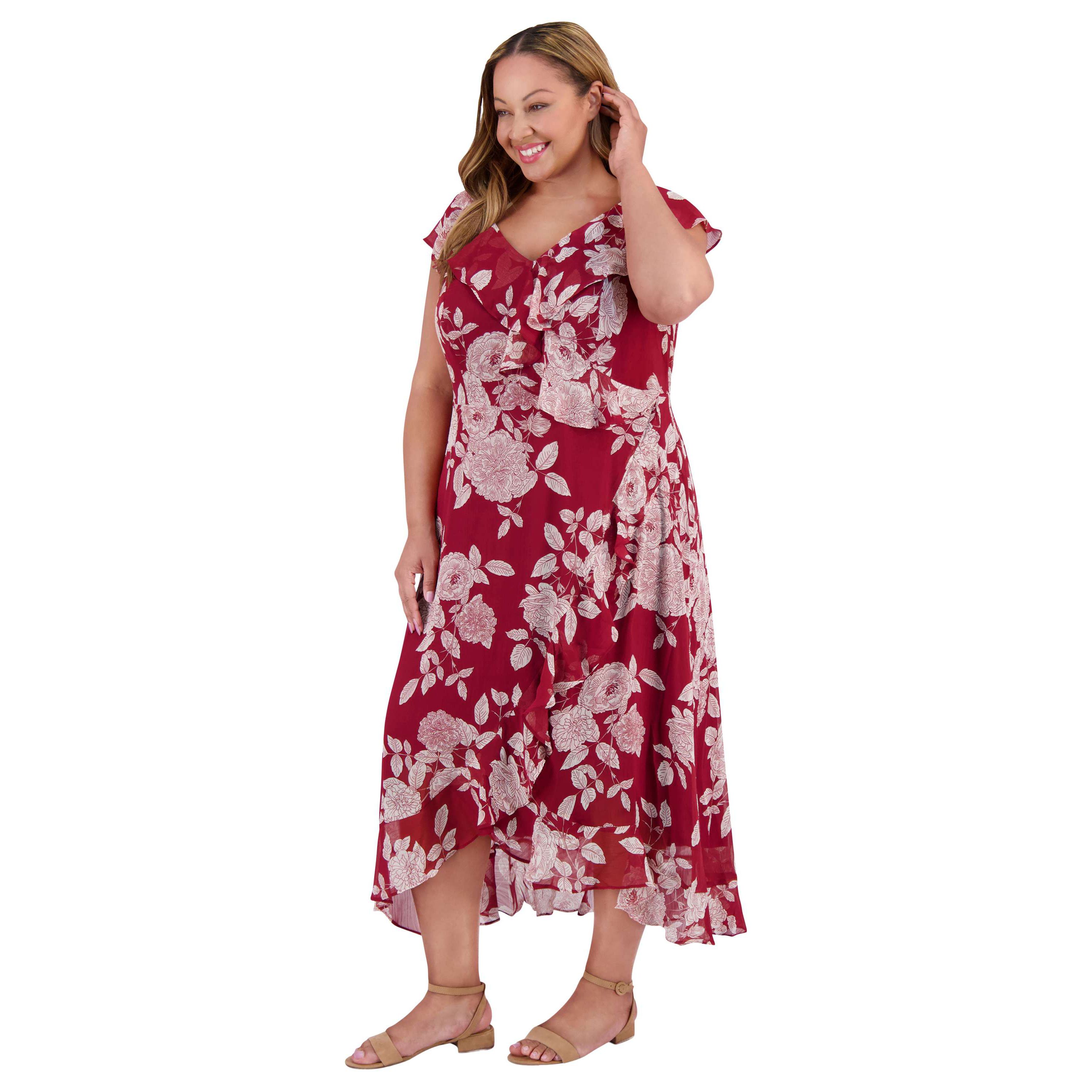 RUFFLE WRAP MAXI