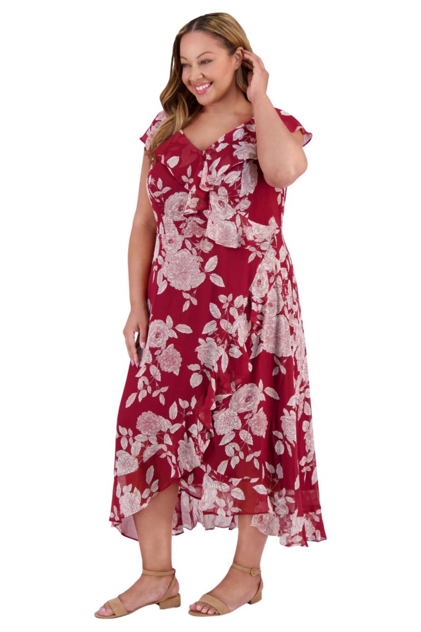 RUFFLE WRAP MAXI