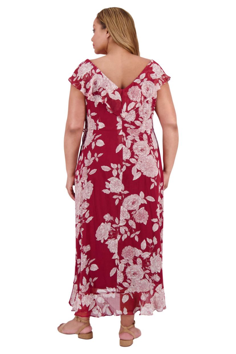 RUFFLE WRAP MAXI