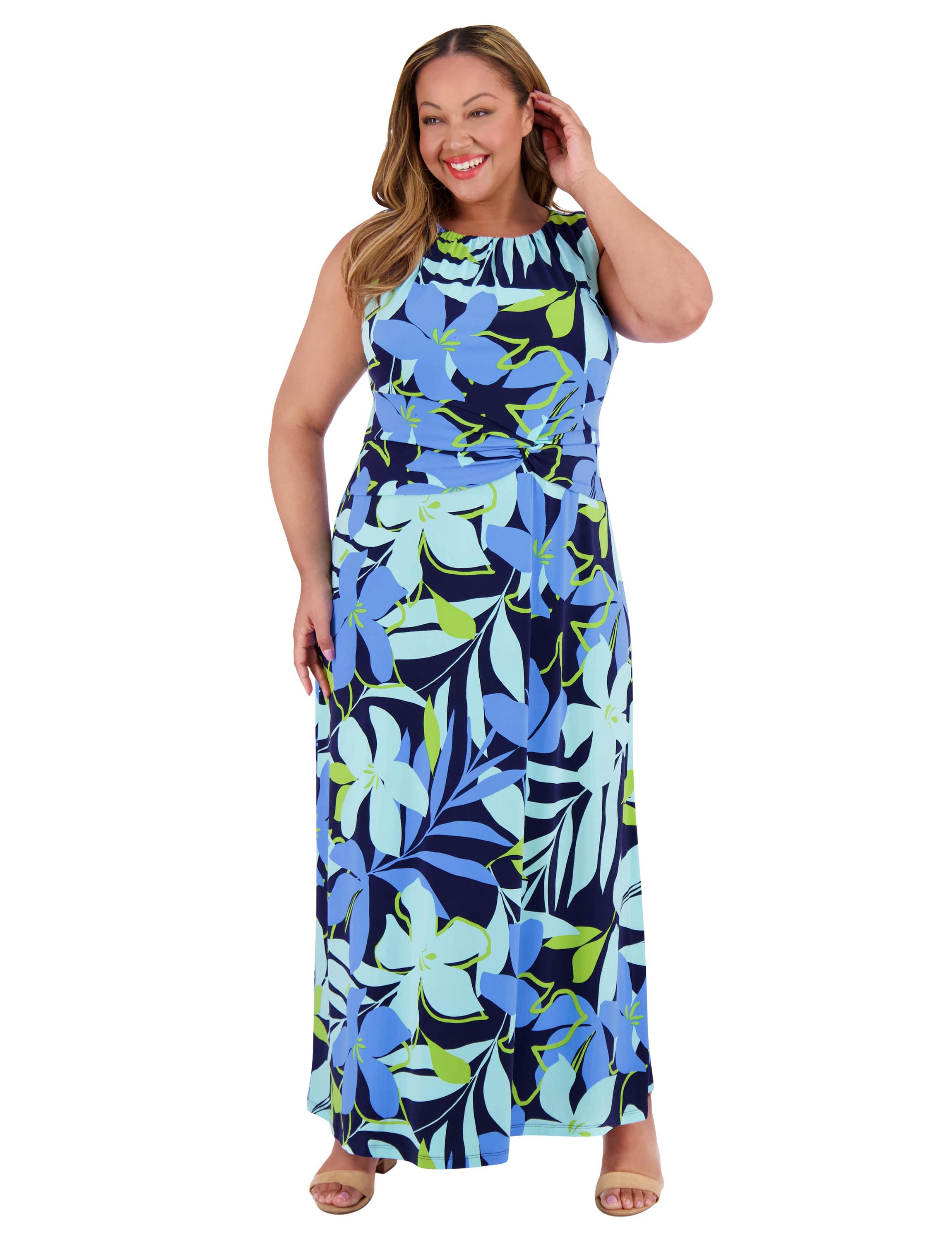 SIDE TWIST MAXI DRESS