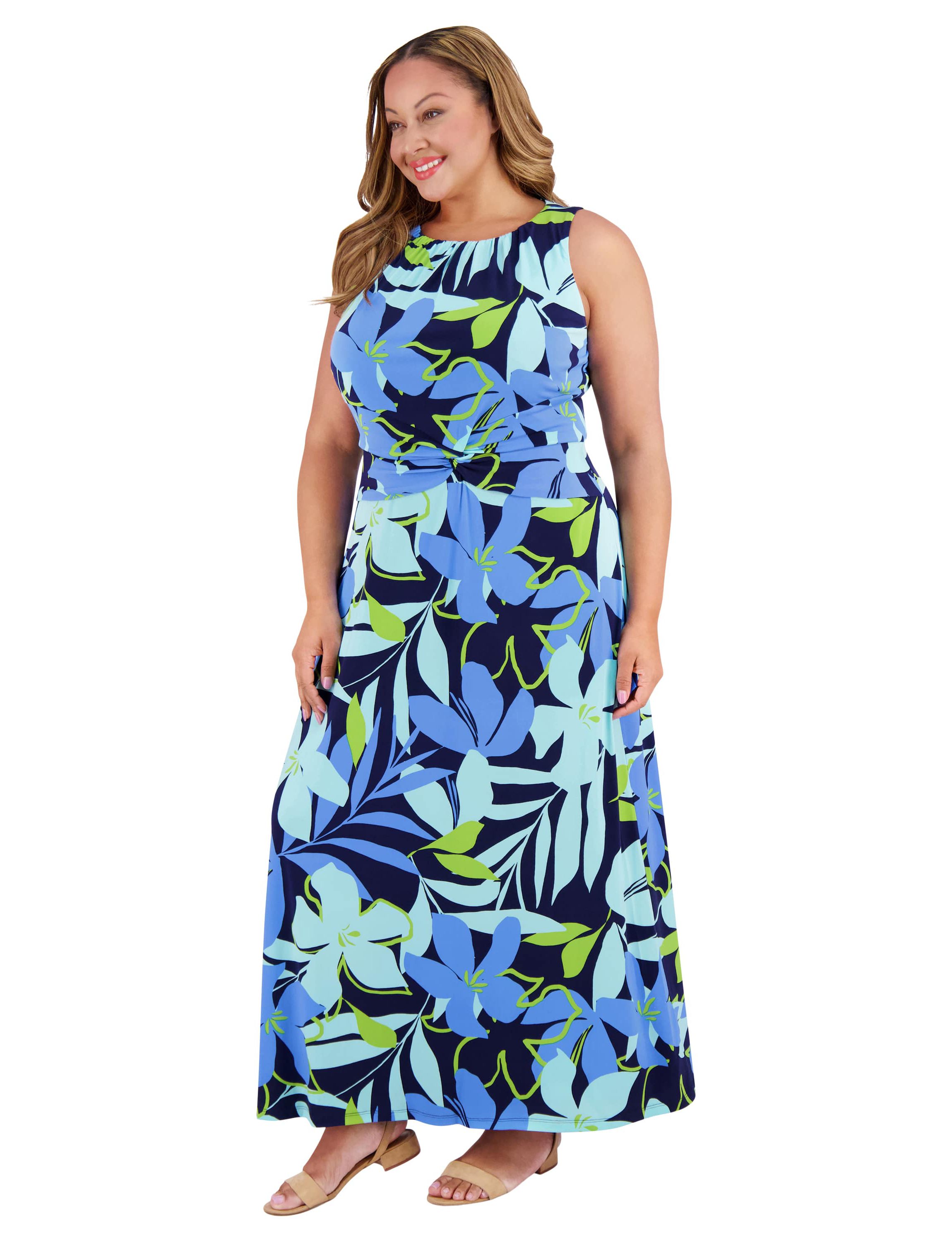 SIDE TWIST MAXI DRESS