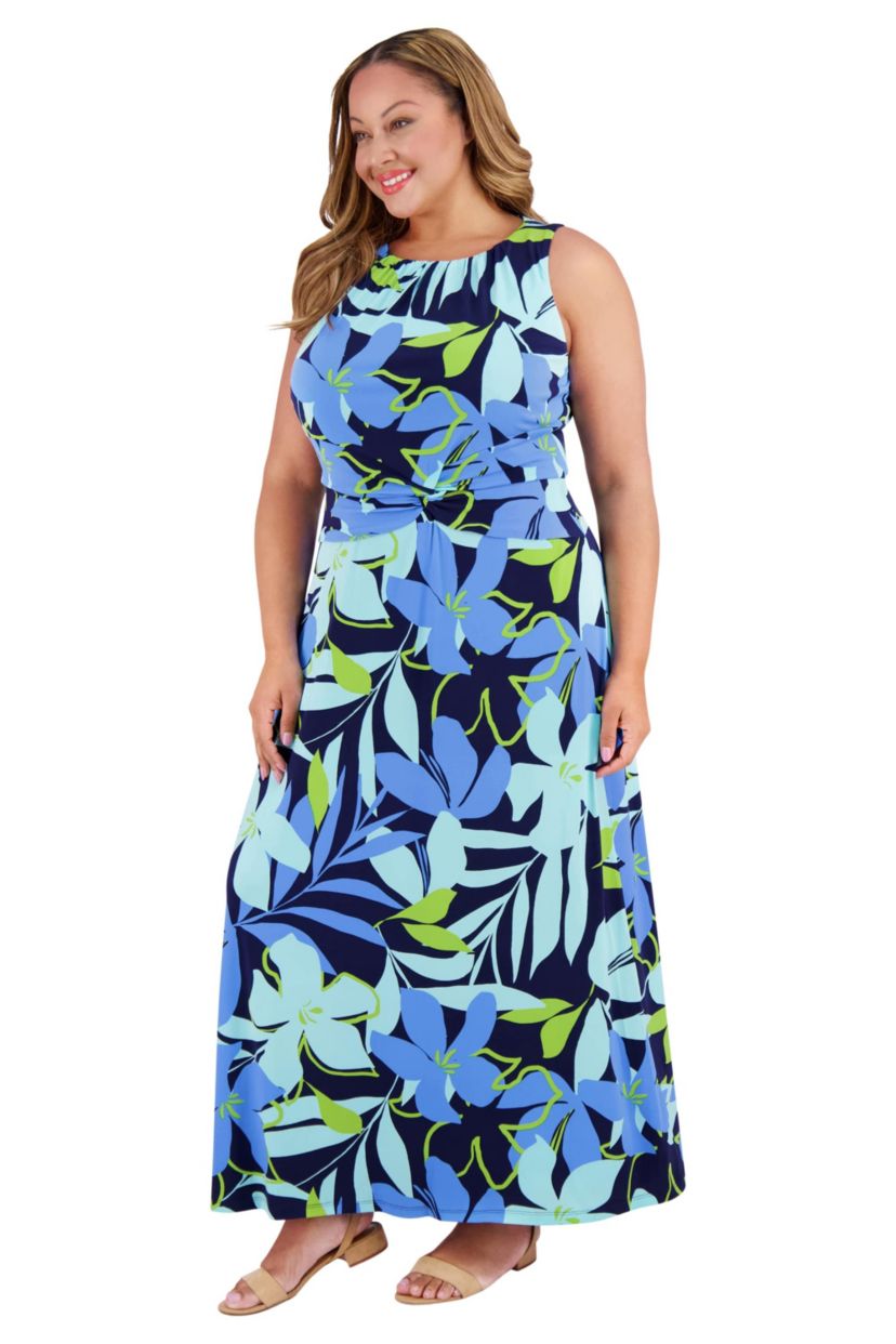 SIDE TWIST MAXI DRESS