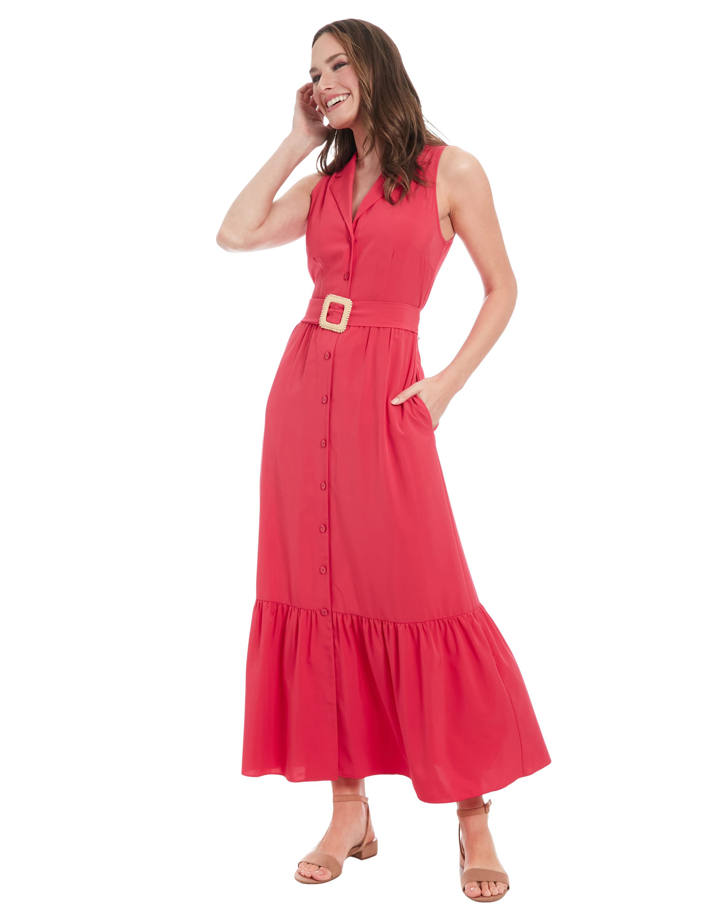 Sleeveless Maxi Shirtdress