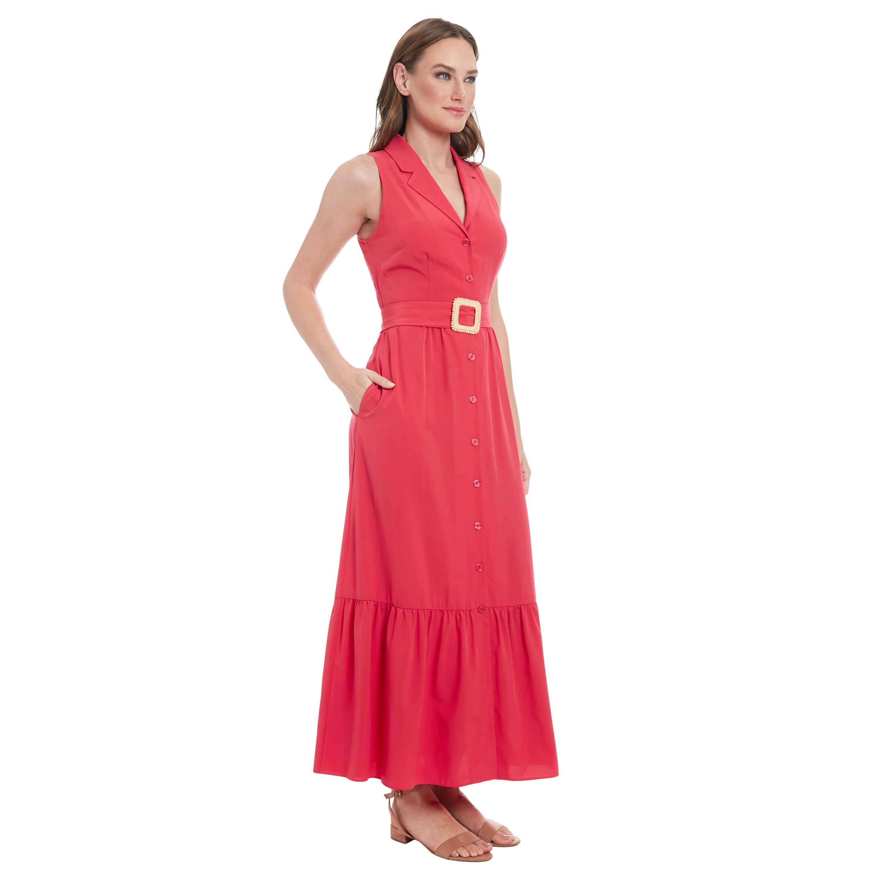 Sleeveless Maxi Shirtdress
