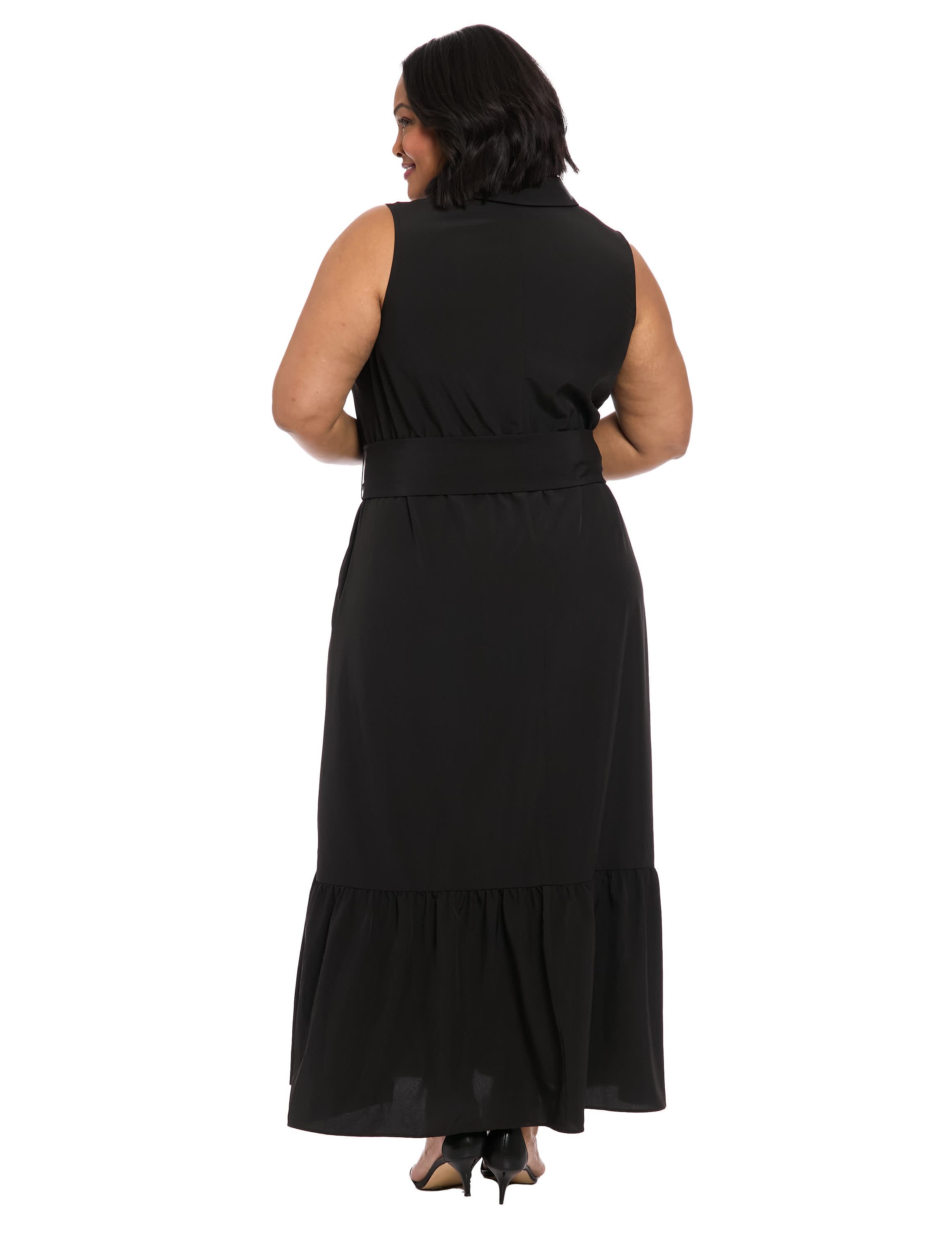 SLEEVELESS MAXI SHIRTDRESS