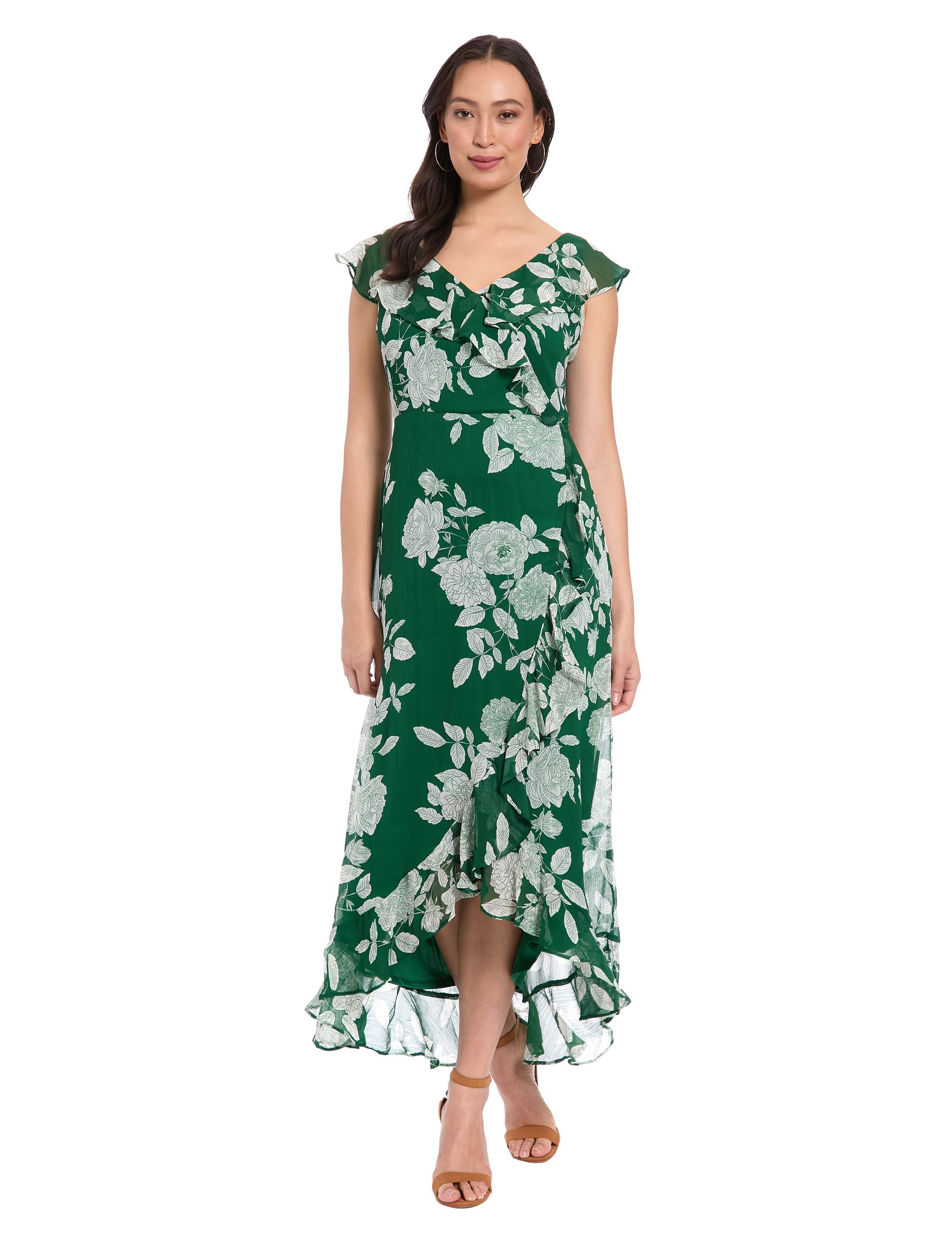 RUFFLE WRAP MAXI