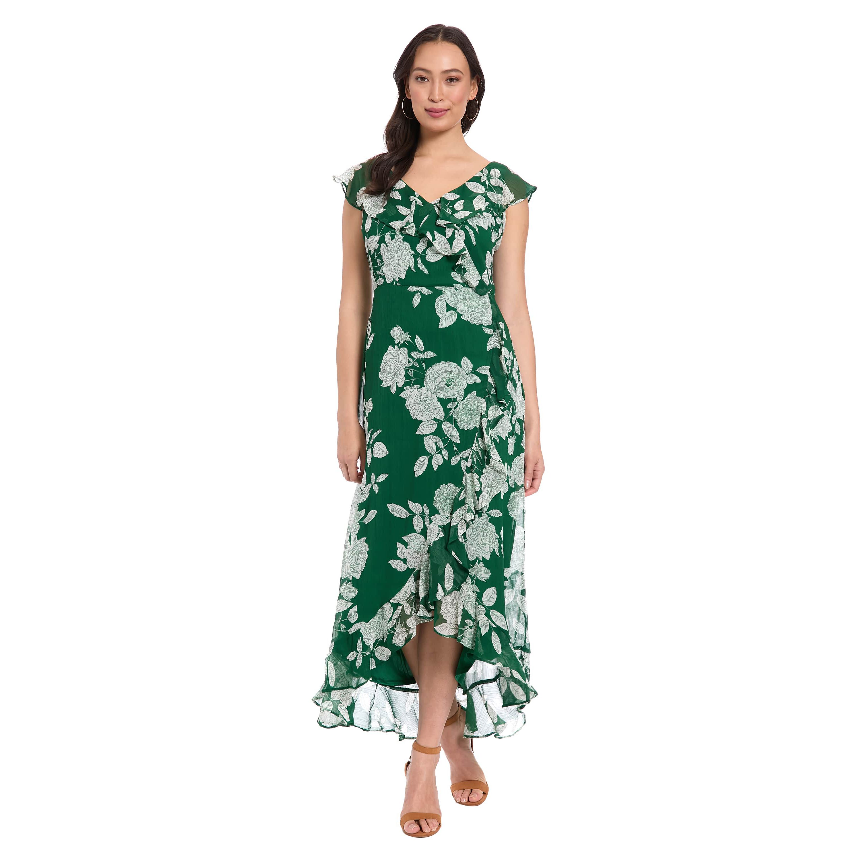 RUFFLE WRAP MAXI