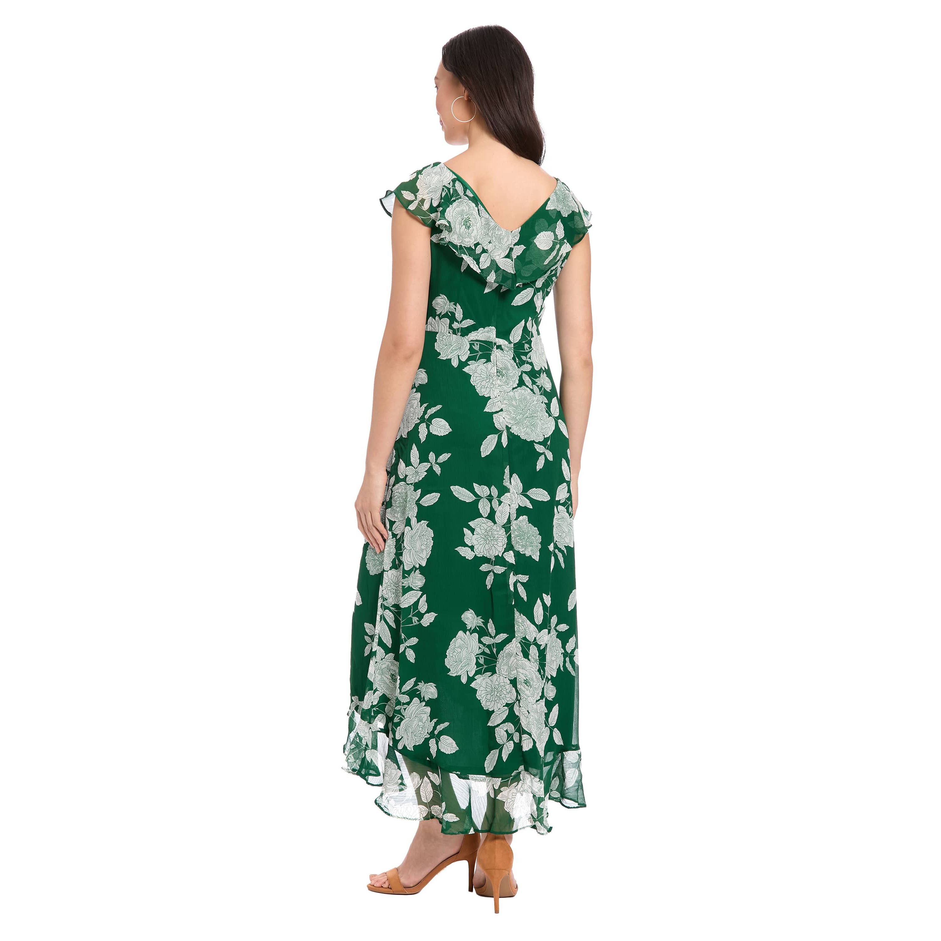 RUFFLE WRAP MAXI