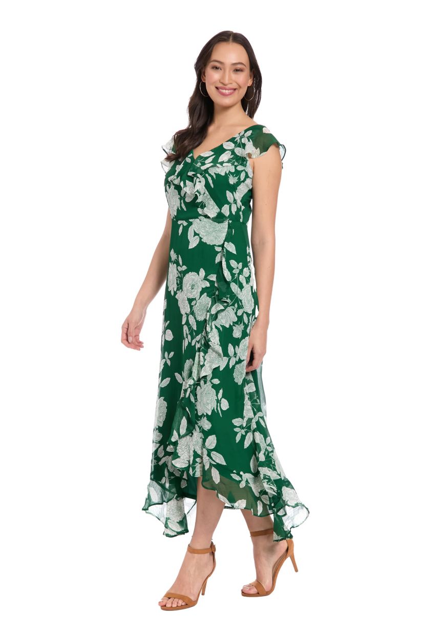 RUFFLE WRAP MAXI