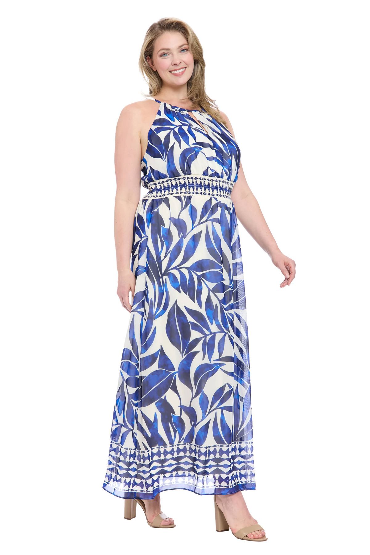 Printed Halter Maxi