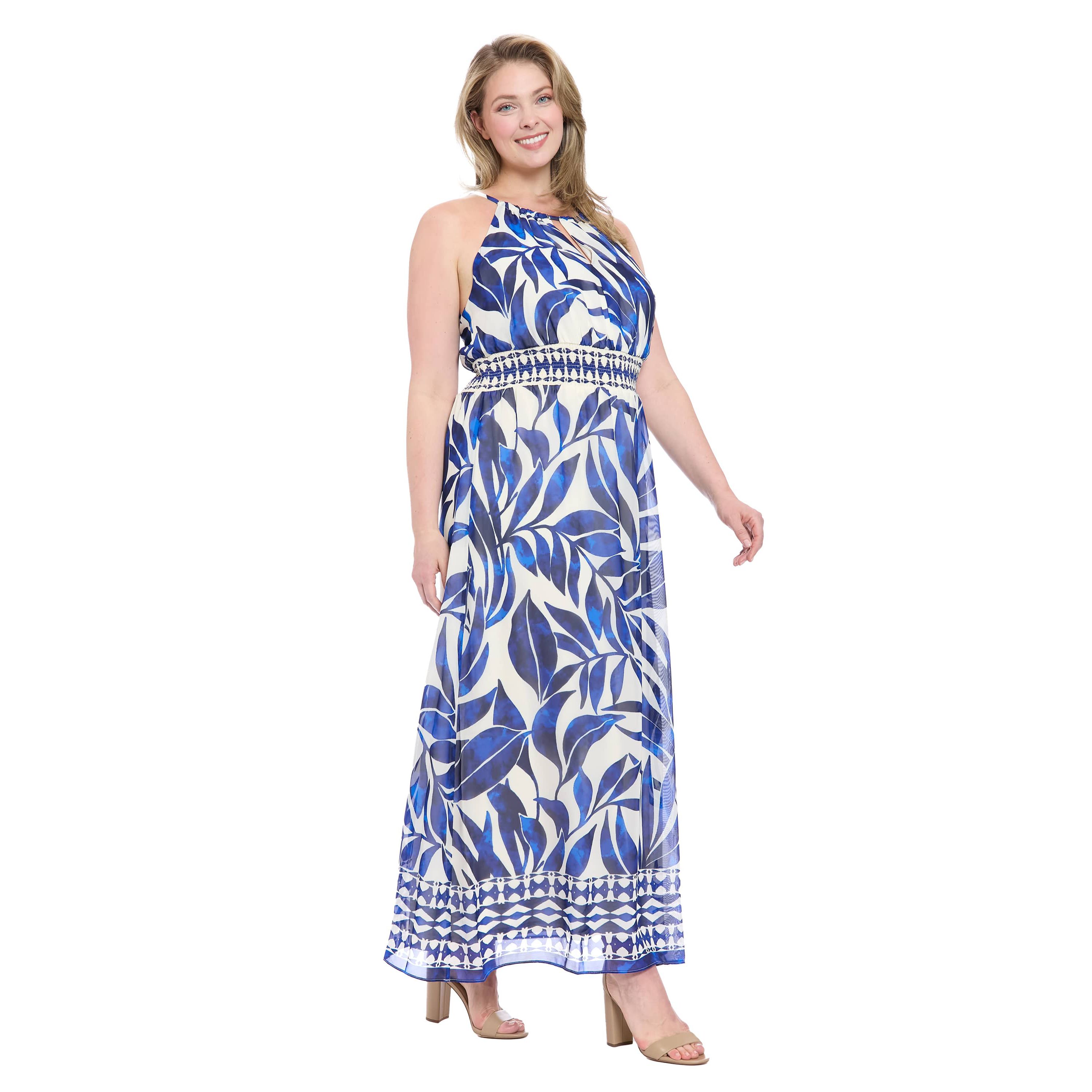 Printed Halter Maxi