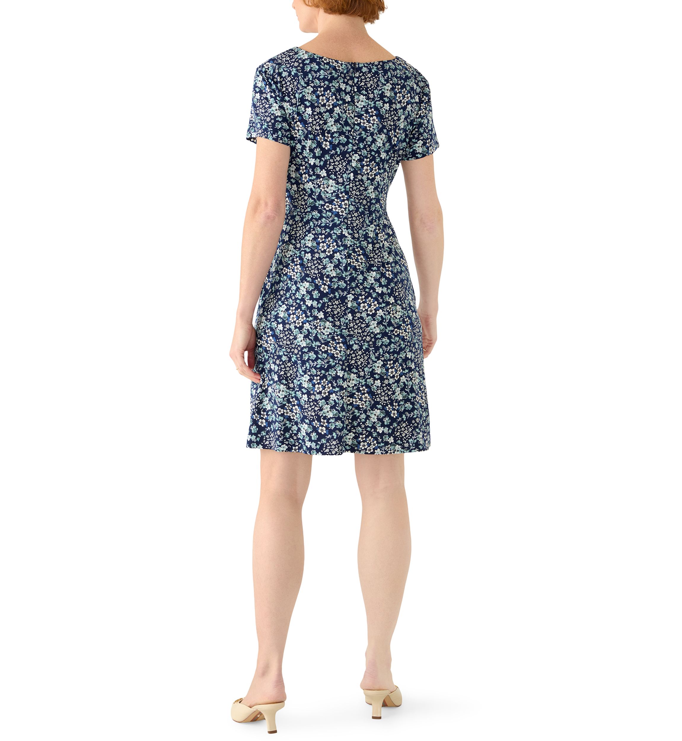 a line dress plus size Plus Size A Line Flowy Dresses Long Sleeve V Neck main image 0