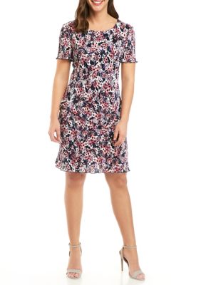 Connected Apparel Women's Short Sleeve Floral Dress | belk