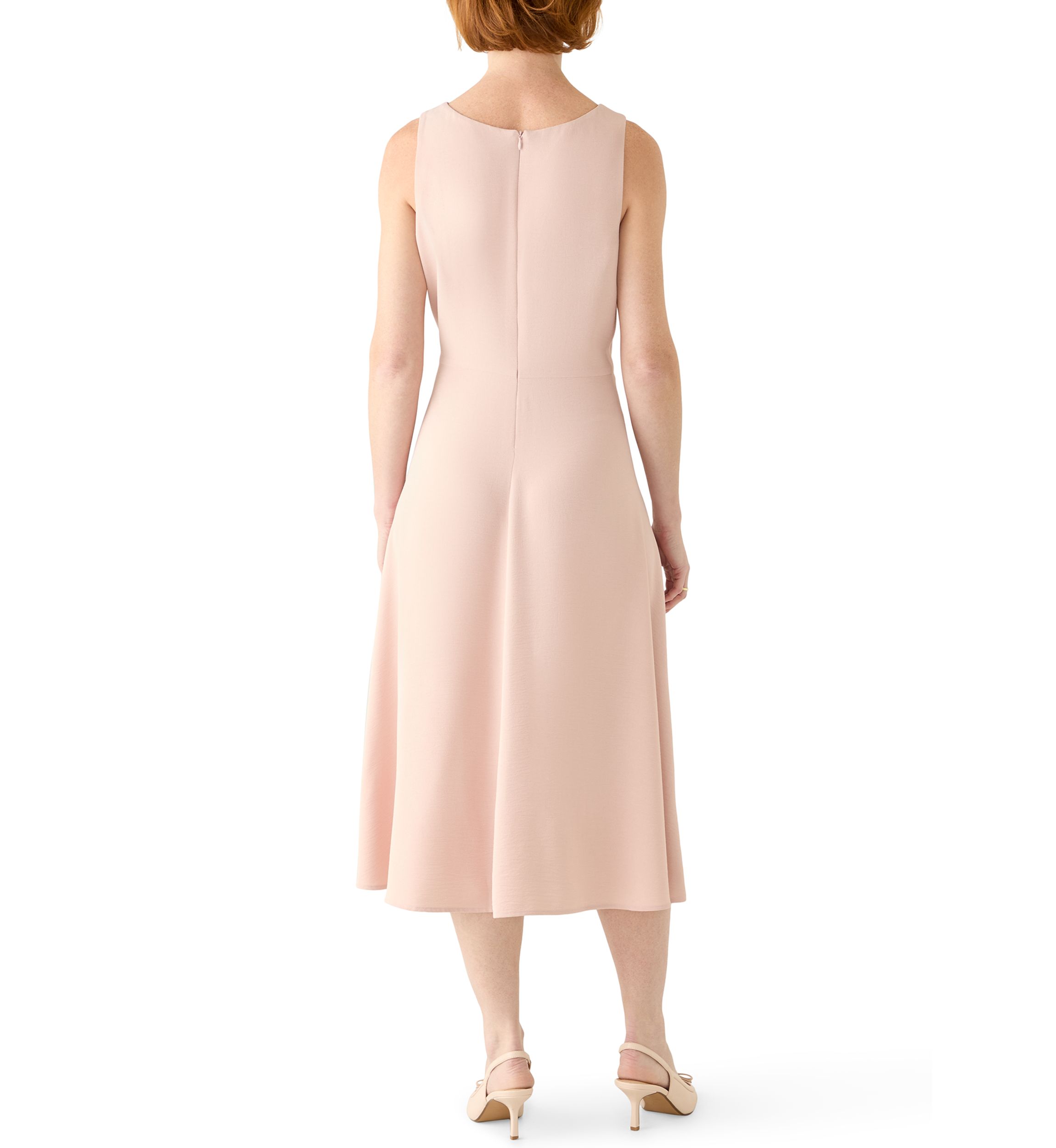 dress connected Women's Apparel Printed Ivy Side Drape Split Sleeve Dress, Size: 6, Blue Print Tiered pliss dress Fit Connected Apparel | Affordable &